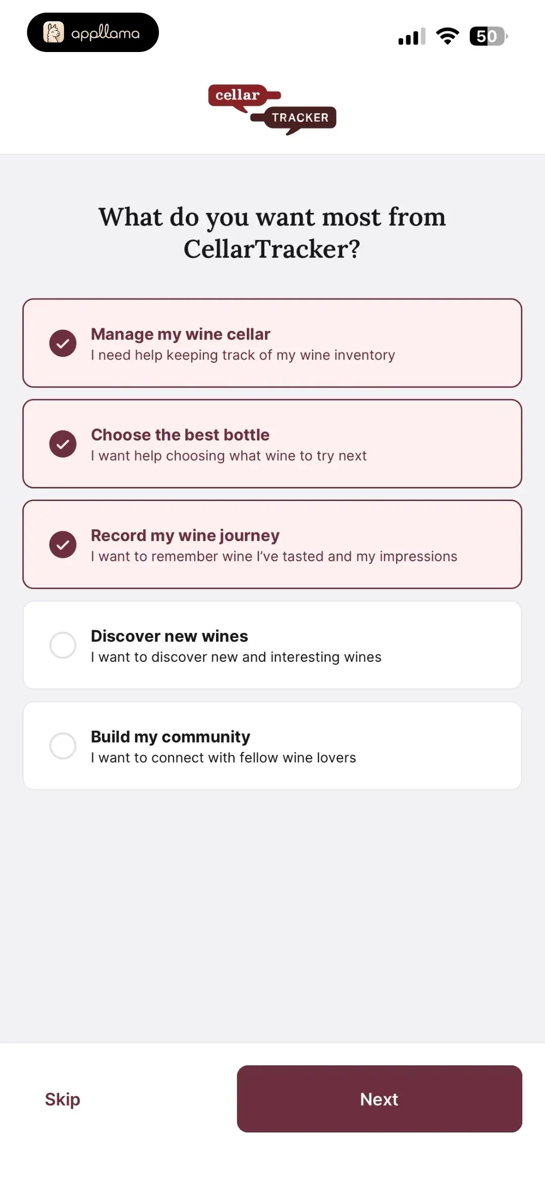 Onboarding Goals