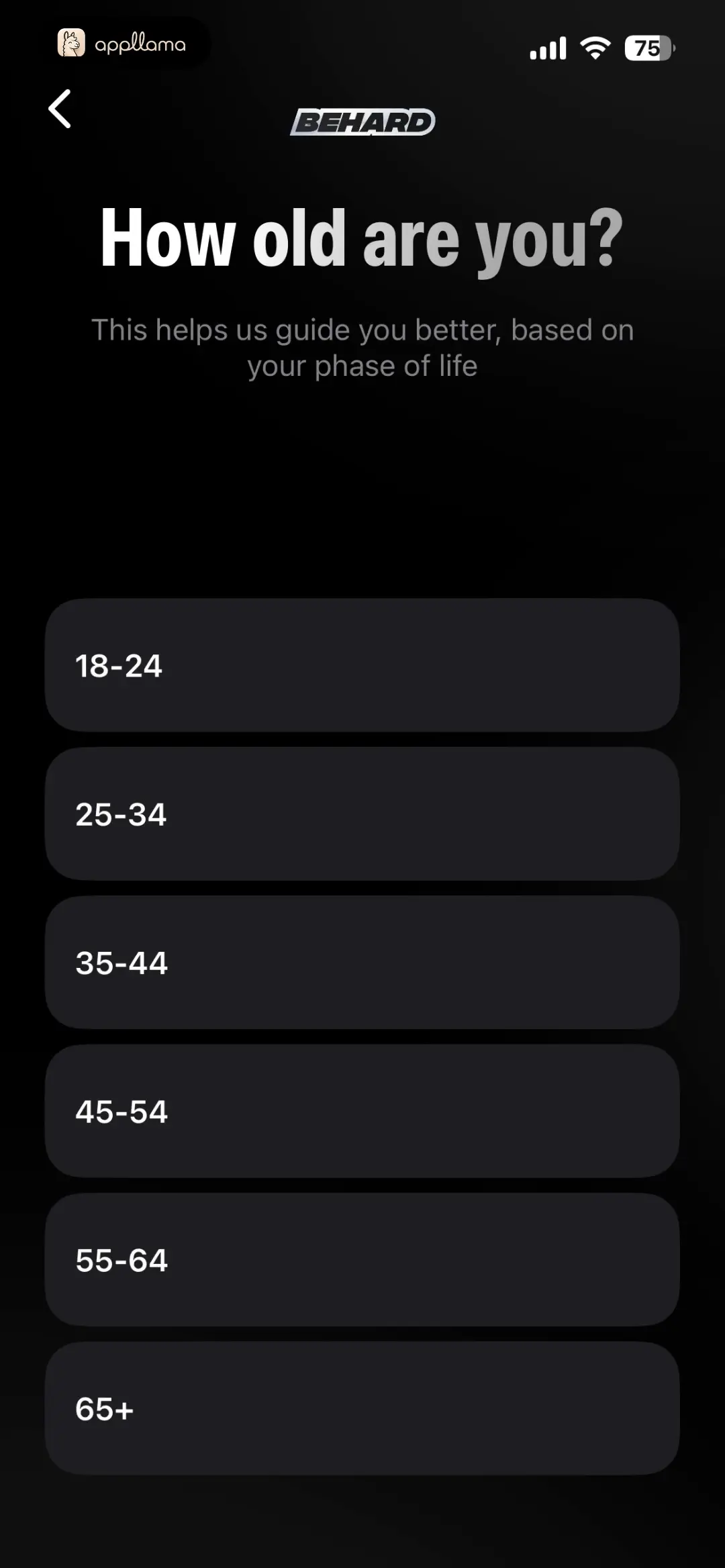 Age Selection