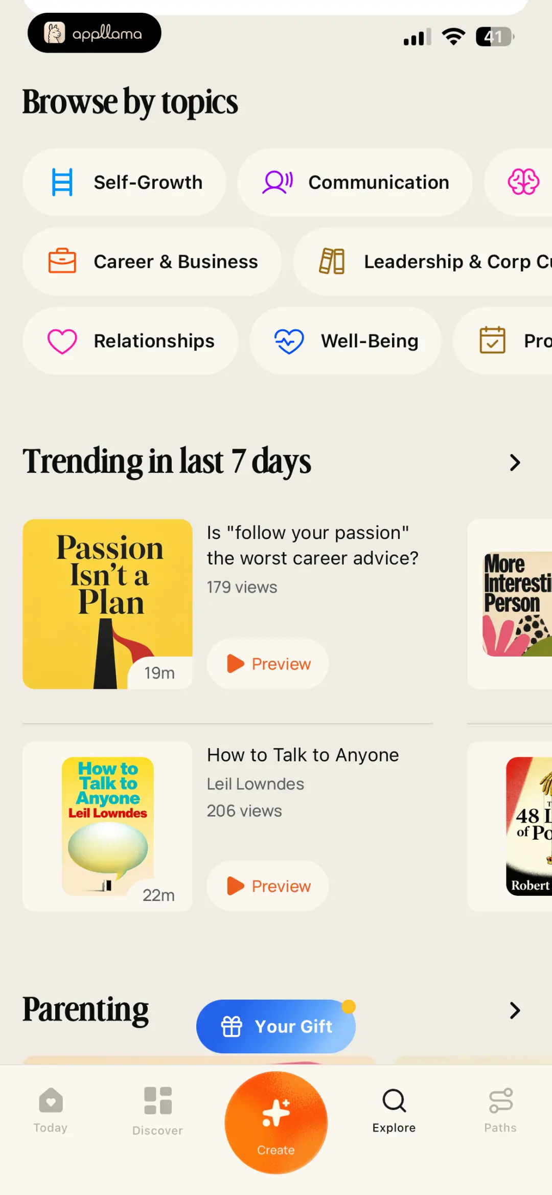 Discover Feed Scrolled
