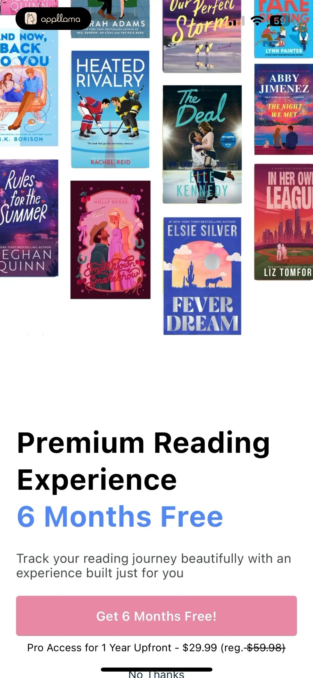 TBR - Bookshelf Premium Subscription Offer