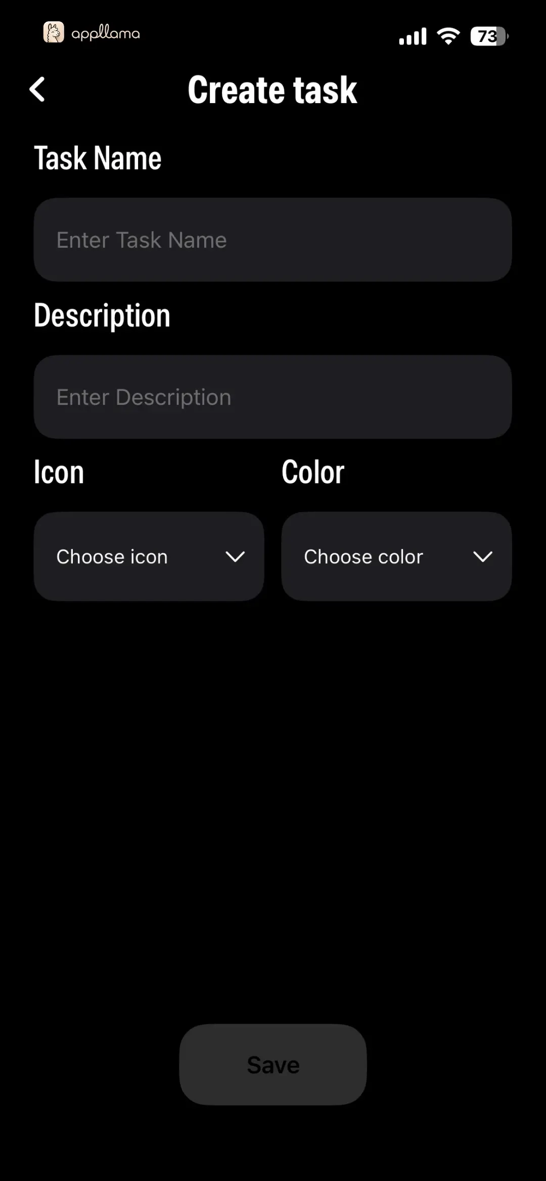 Custom Task Creation