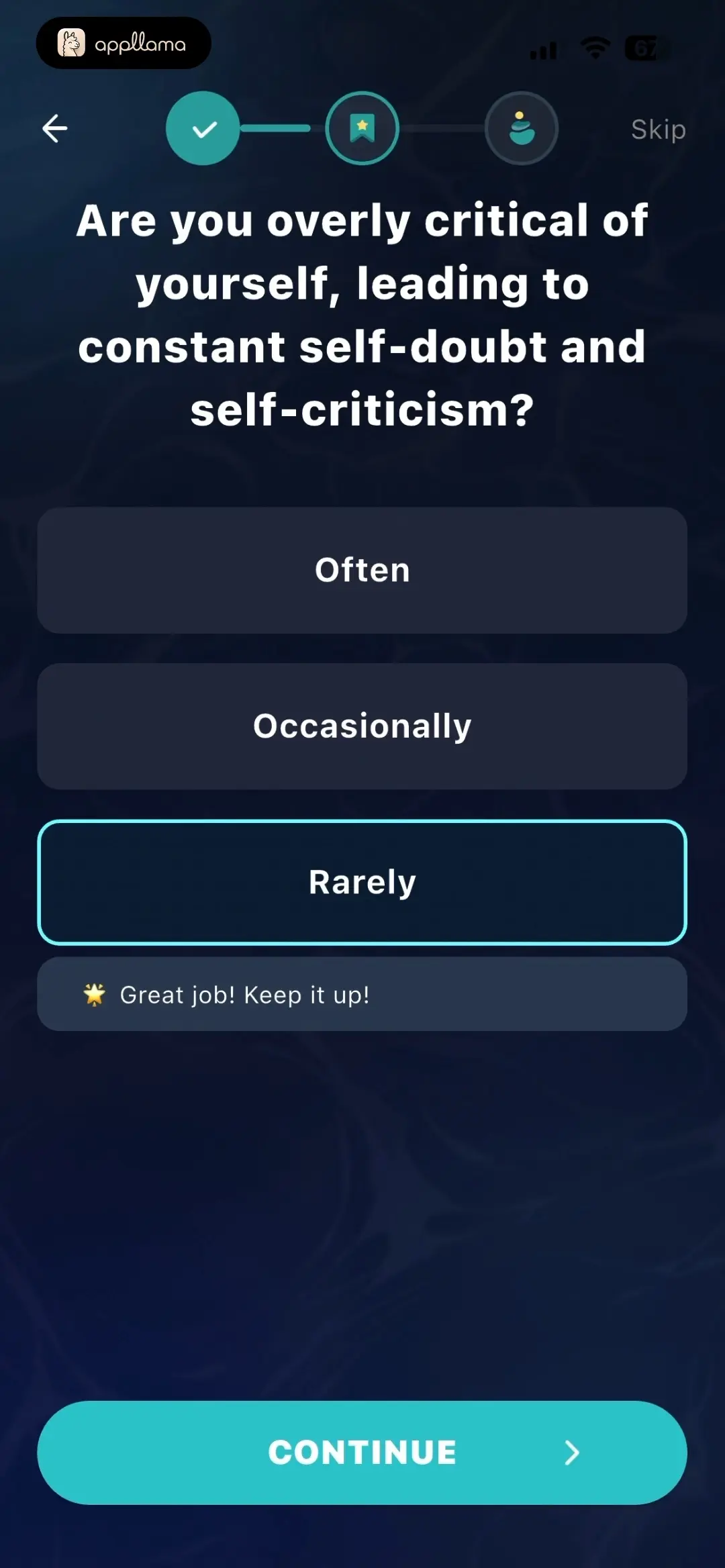Self Criticism Question