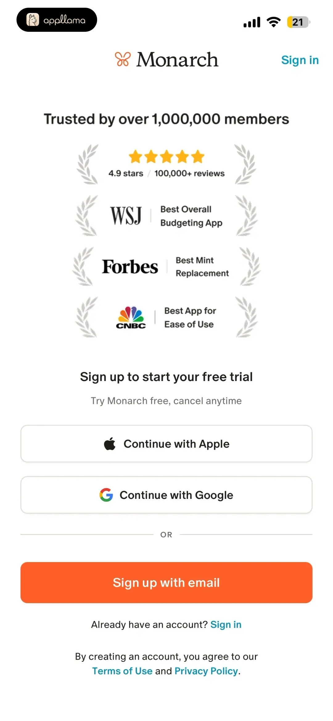Sign Up