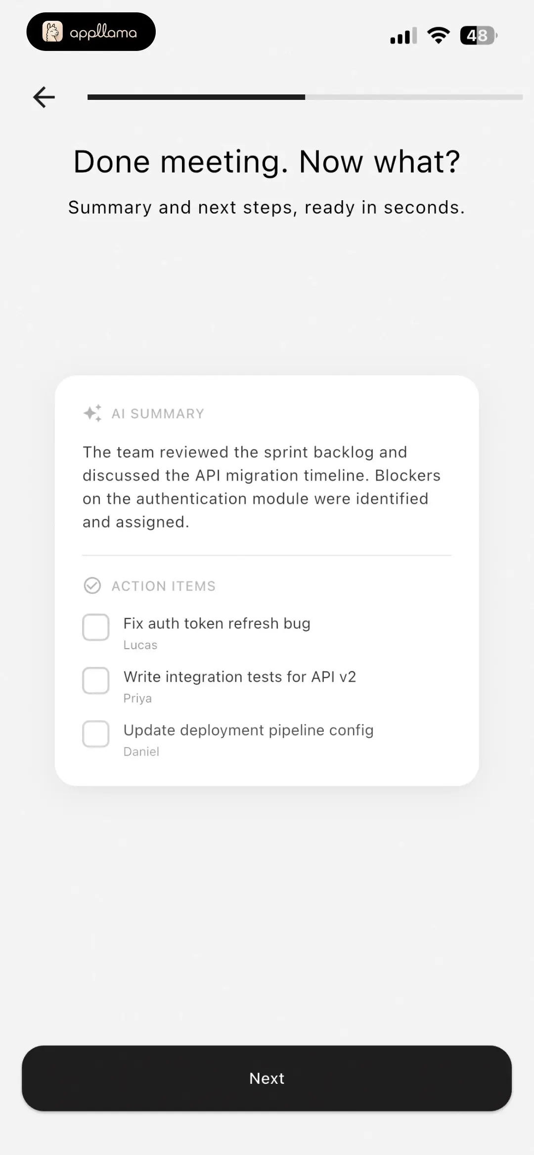 Post-Meeting Summary Demo