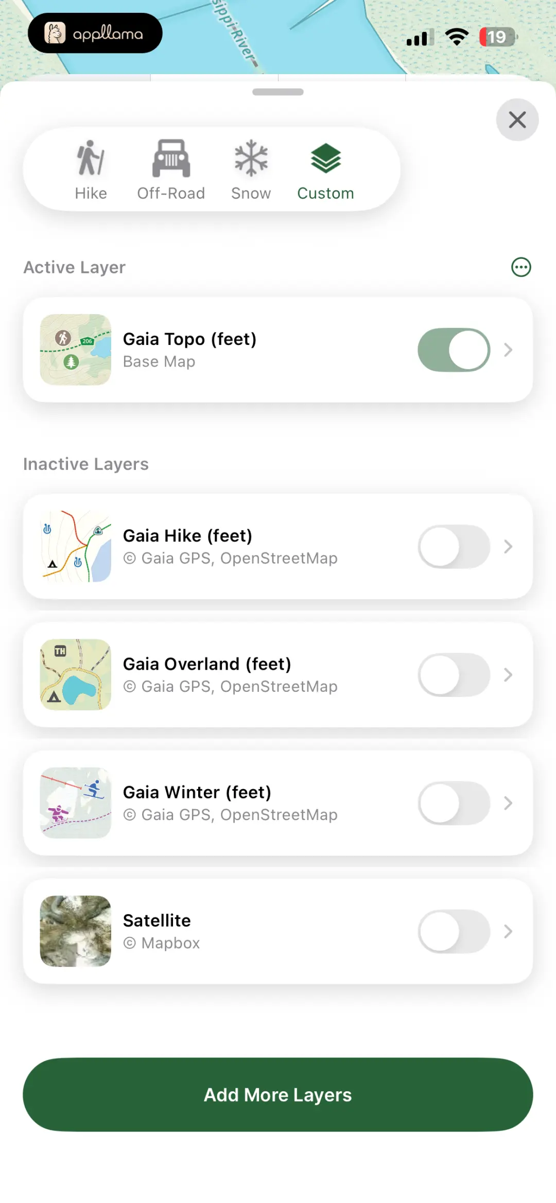 Map Layers List
