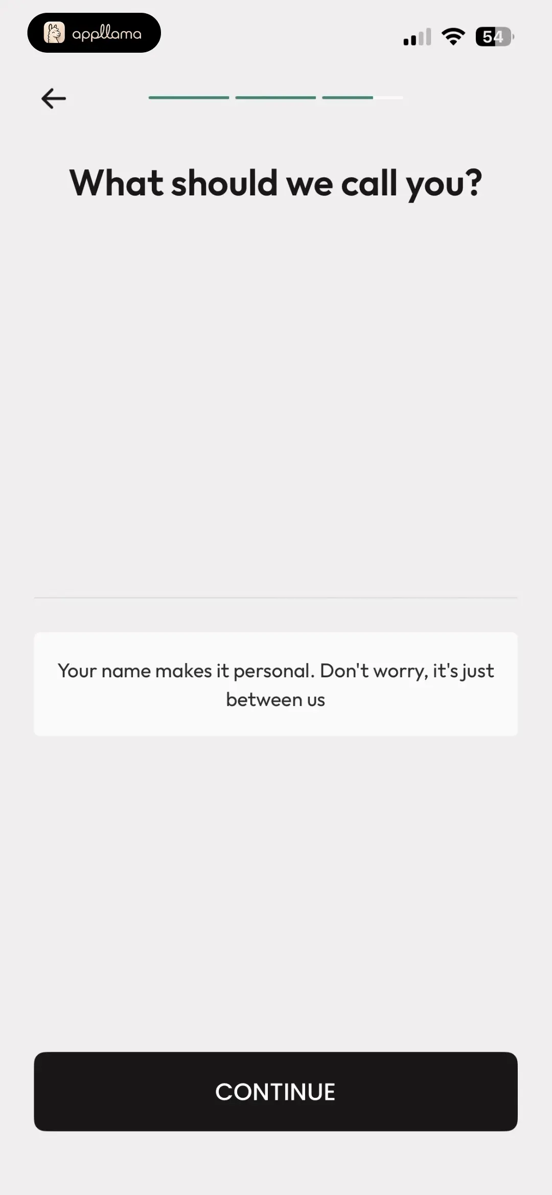 Name Input