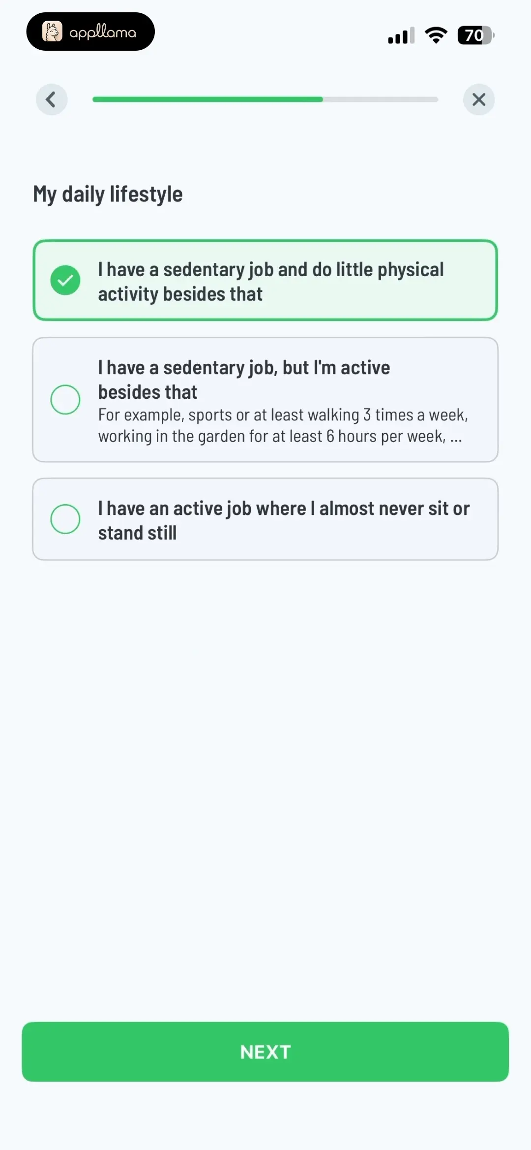 Daily Lifestyle Question