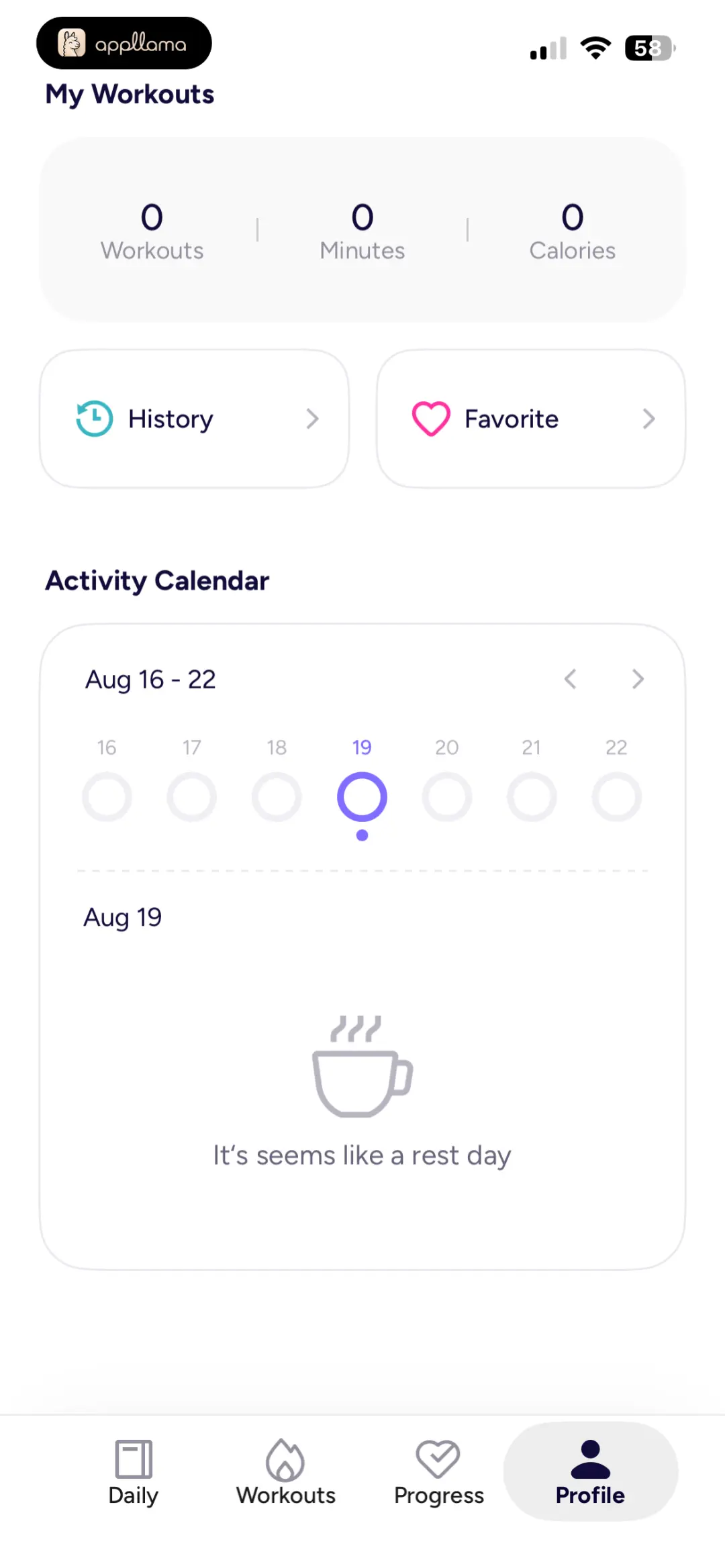 Activity Calendar