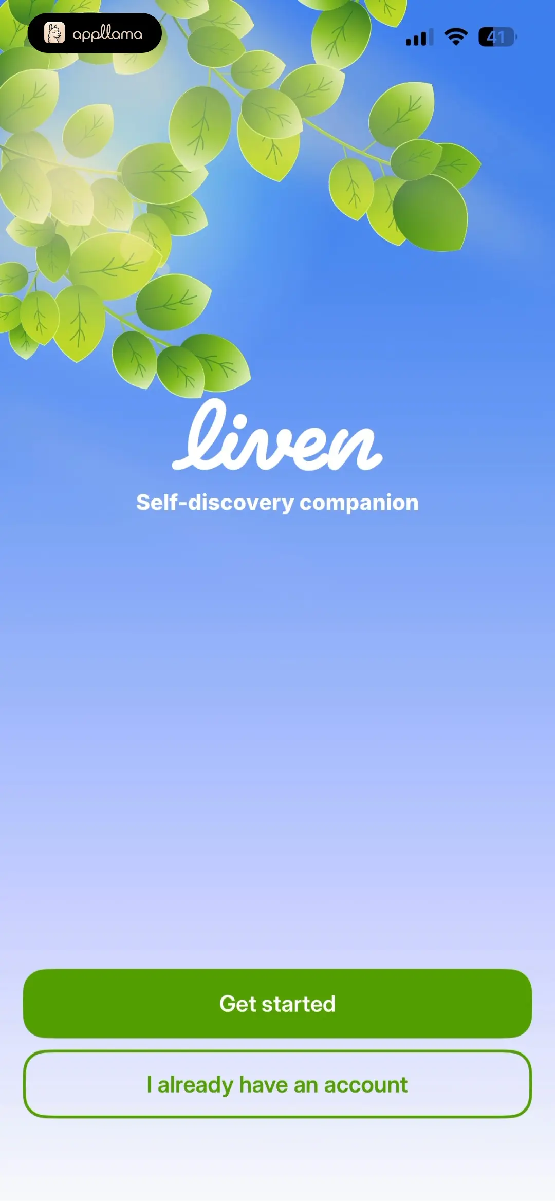 Welcome Screen
