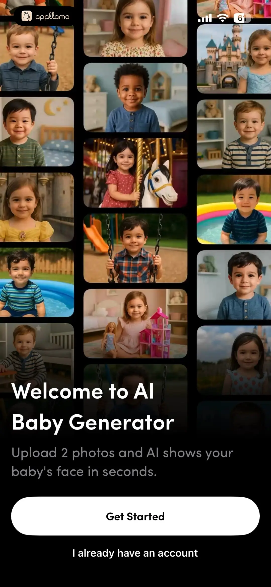 AI Baby Generator: Face Maker home screen