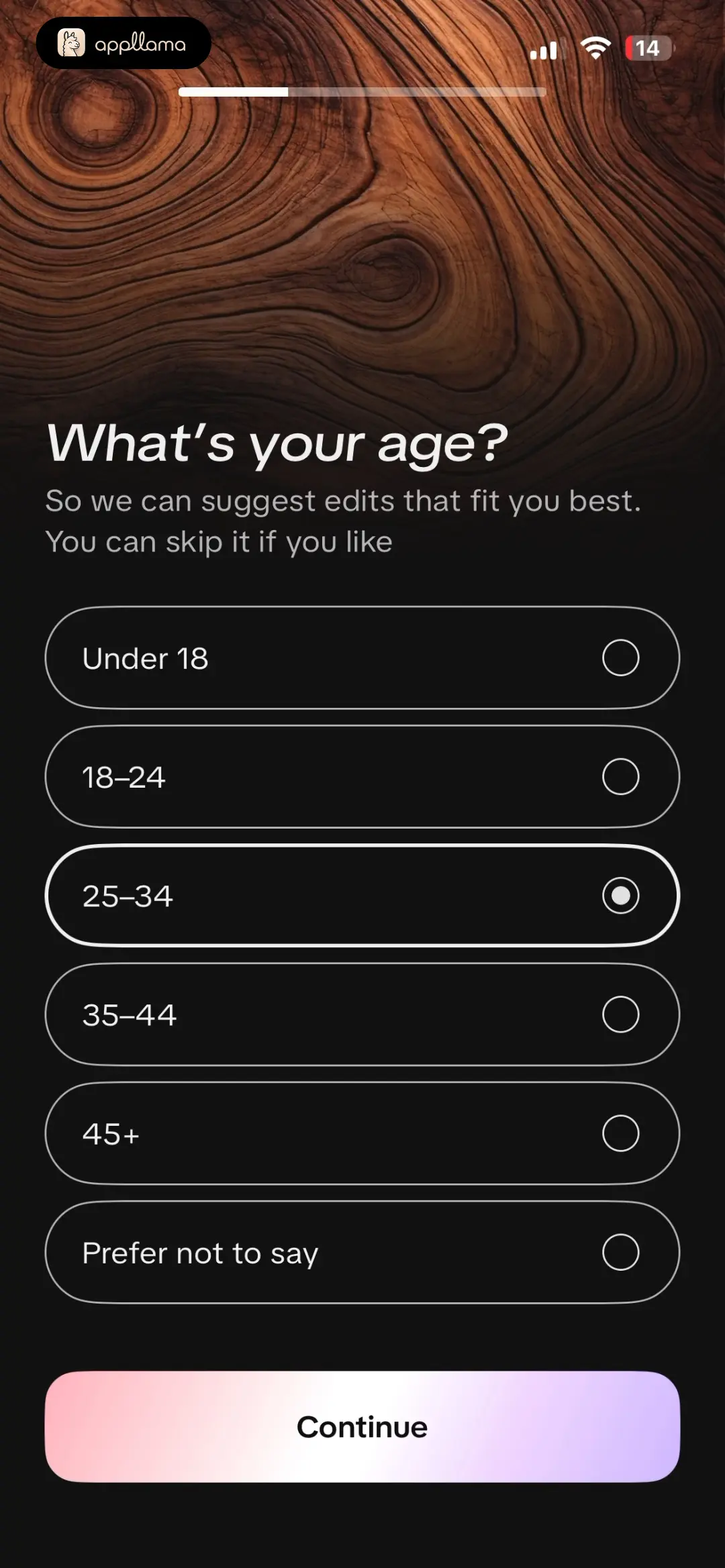 Age Selection
