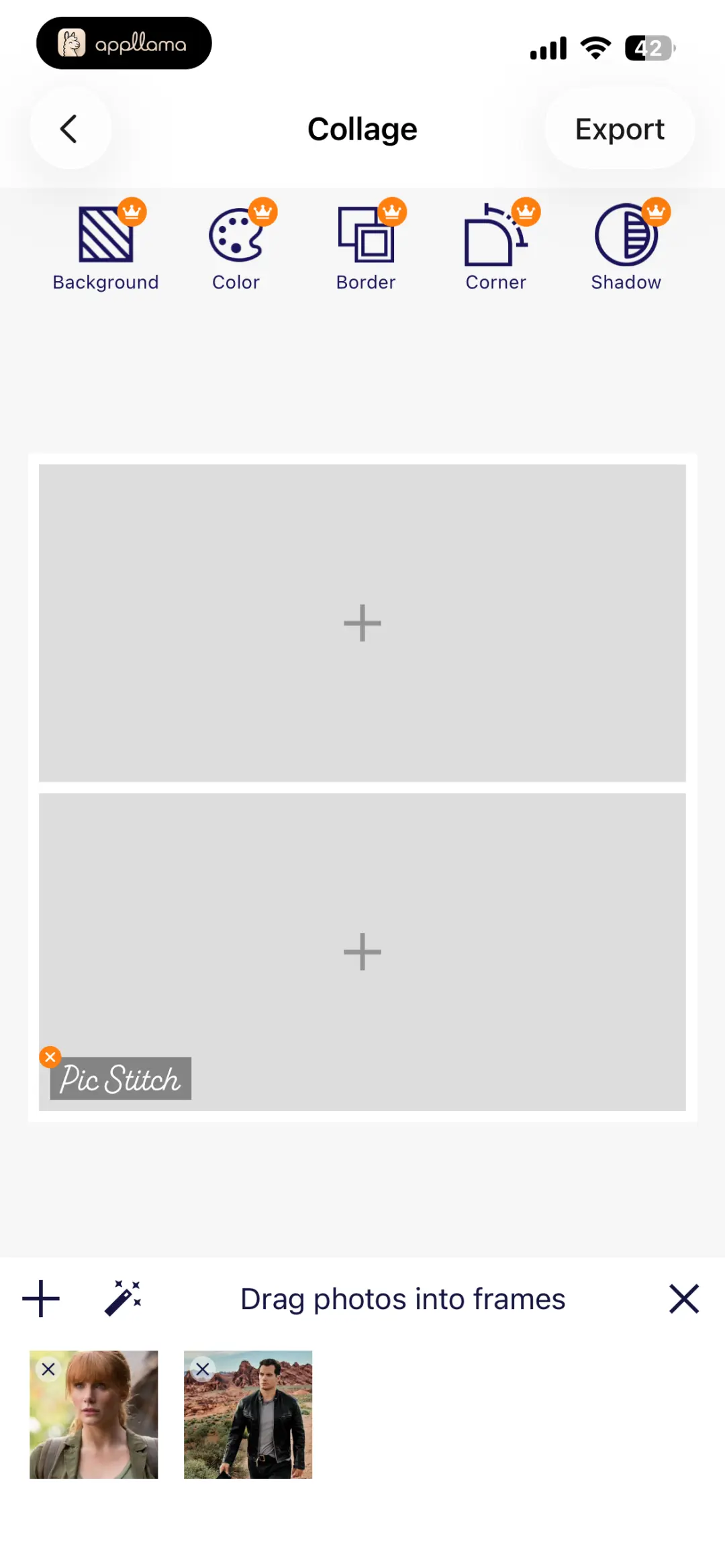 Collage Photo Tray