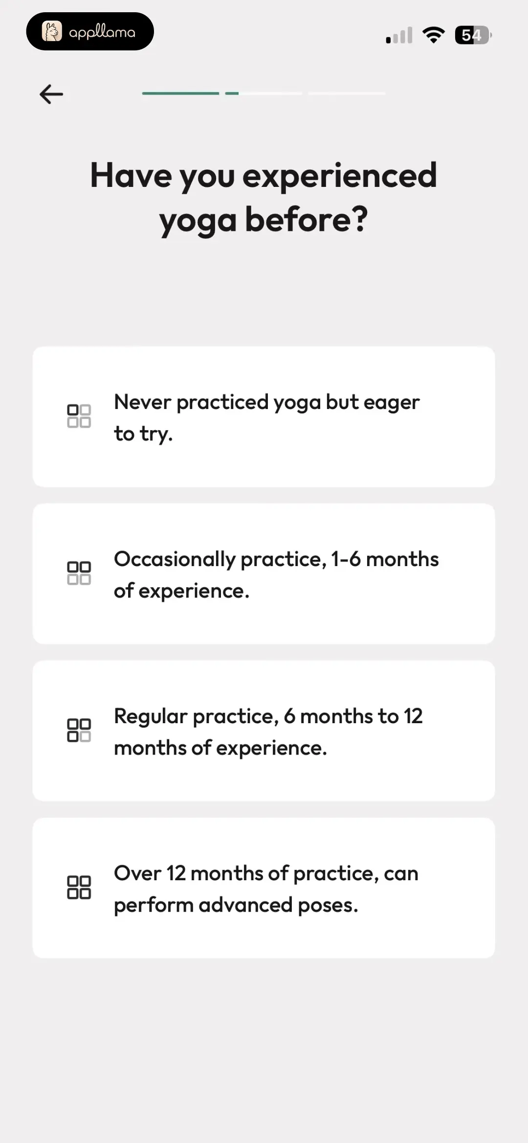 Yoga Experience