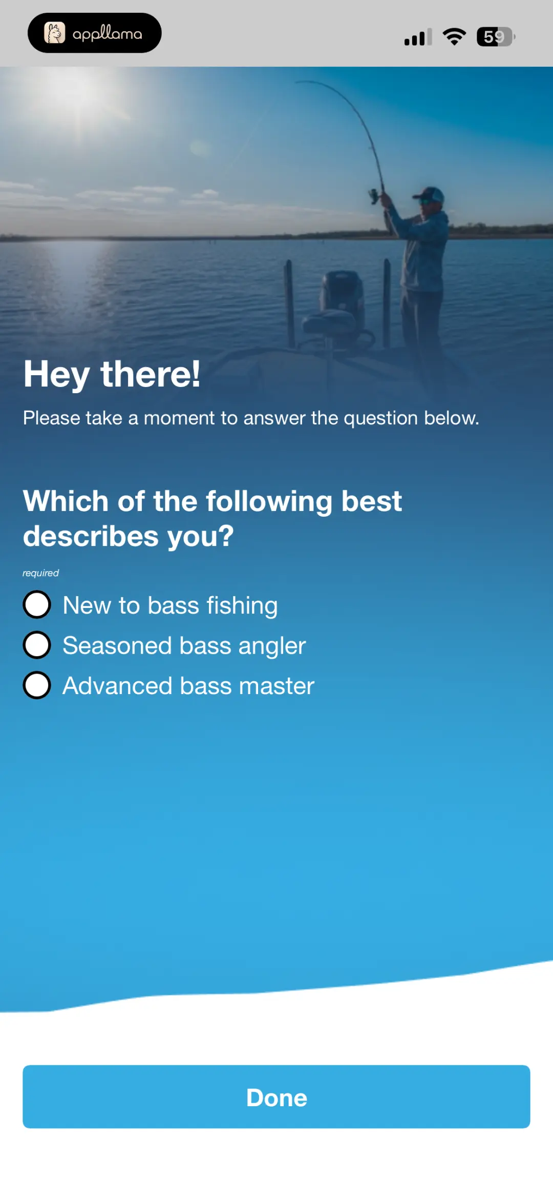 Fishing Experience Survey