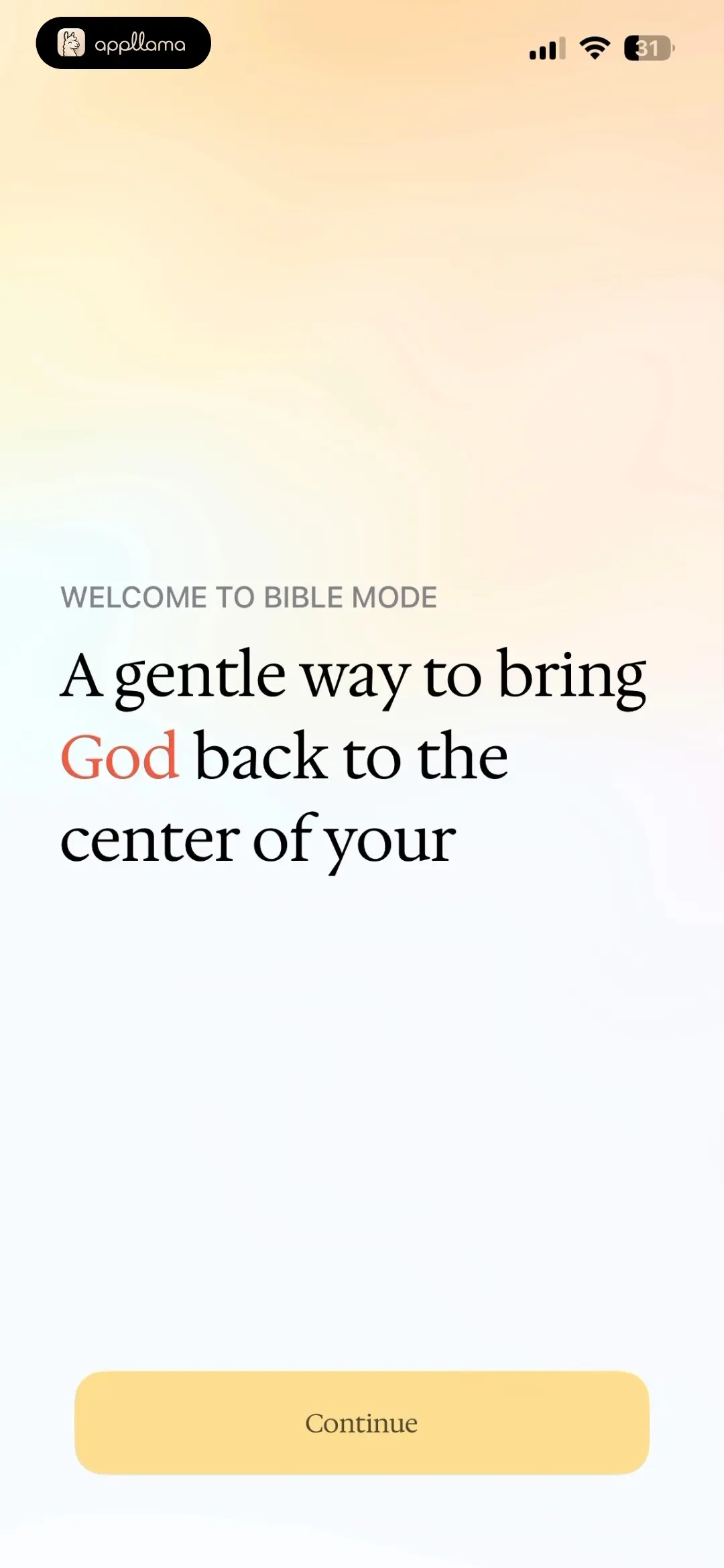 Bible Mode Welcome