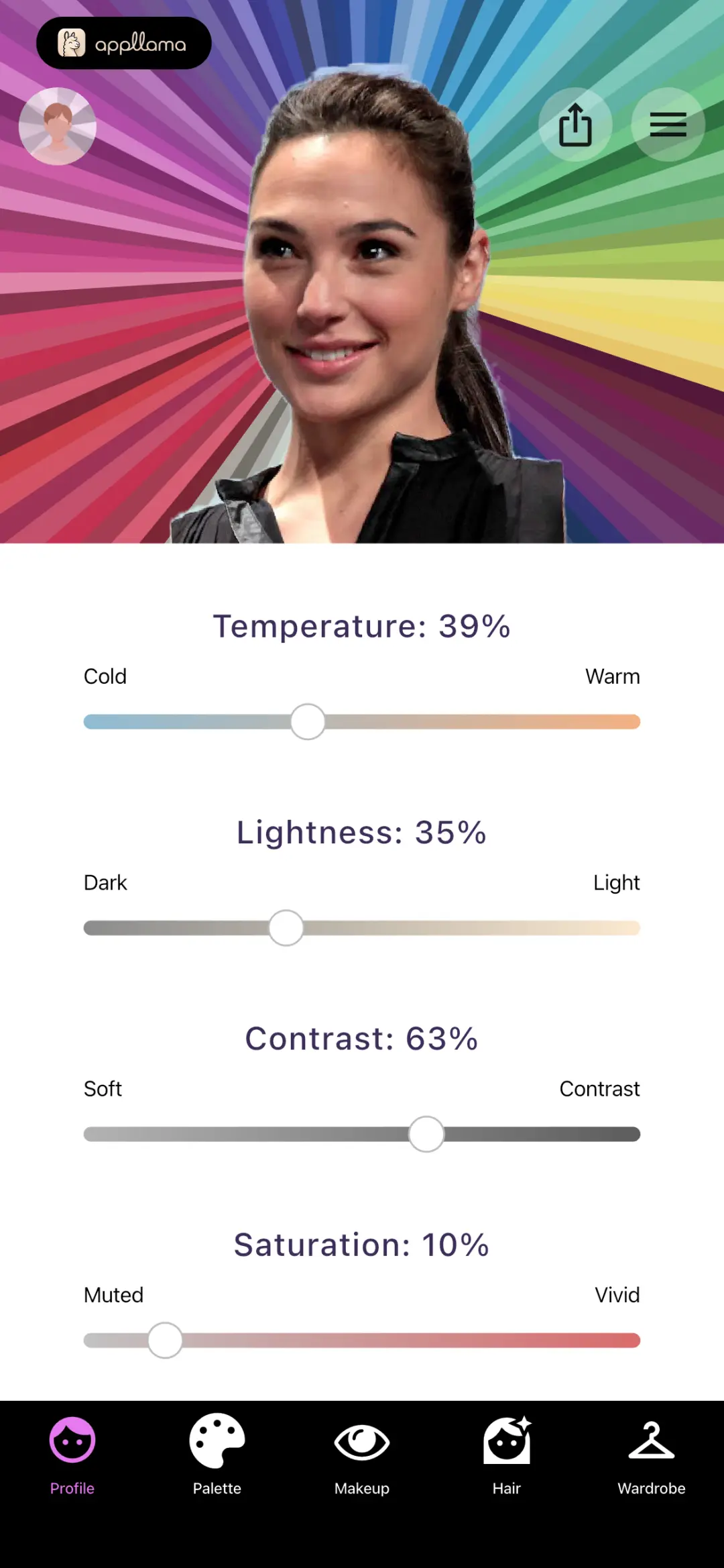 Color Parameter Sliders