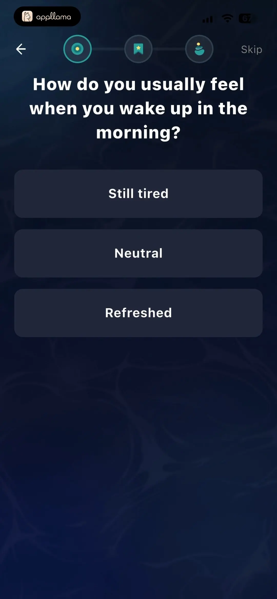 Morning Energy Question