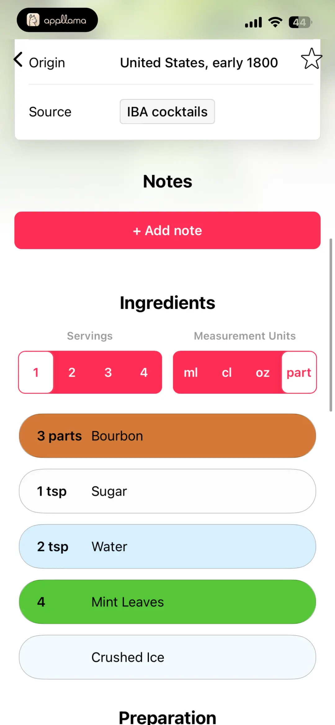 Recipe Ingredients