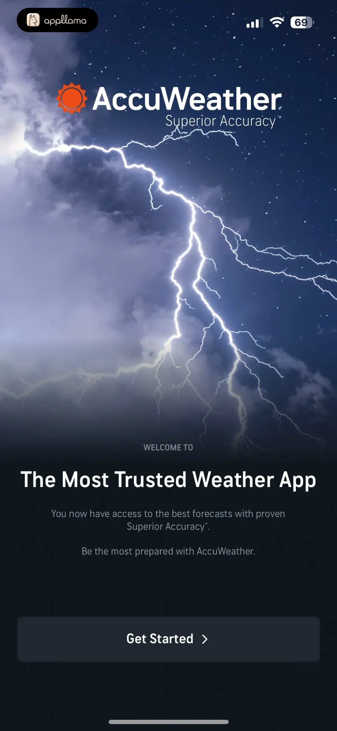 AccuWeather: Weather Forecast Onboarding Welcome