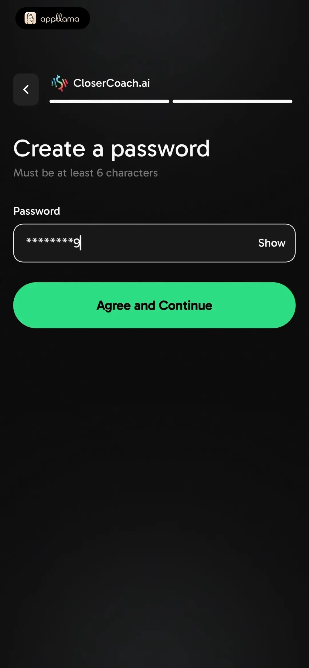 Create Password