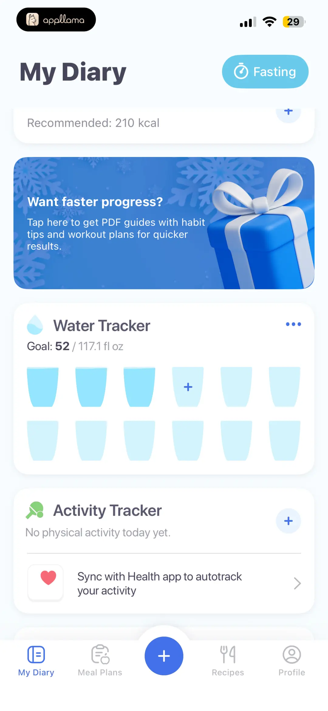 Diary Tracker List