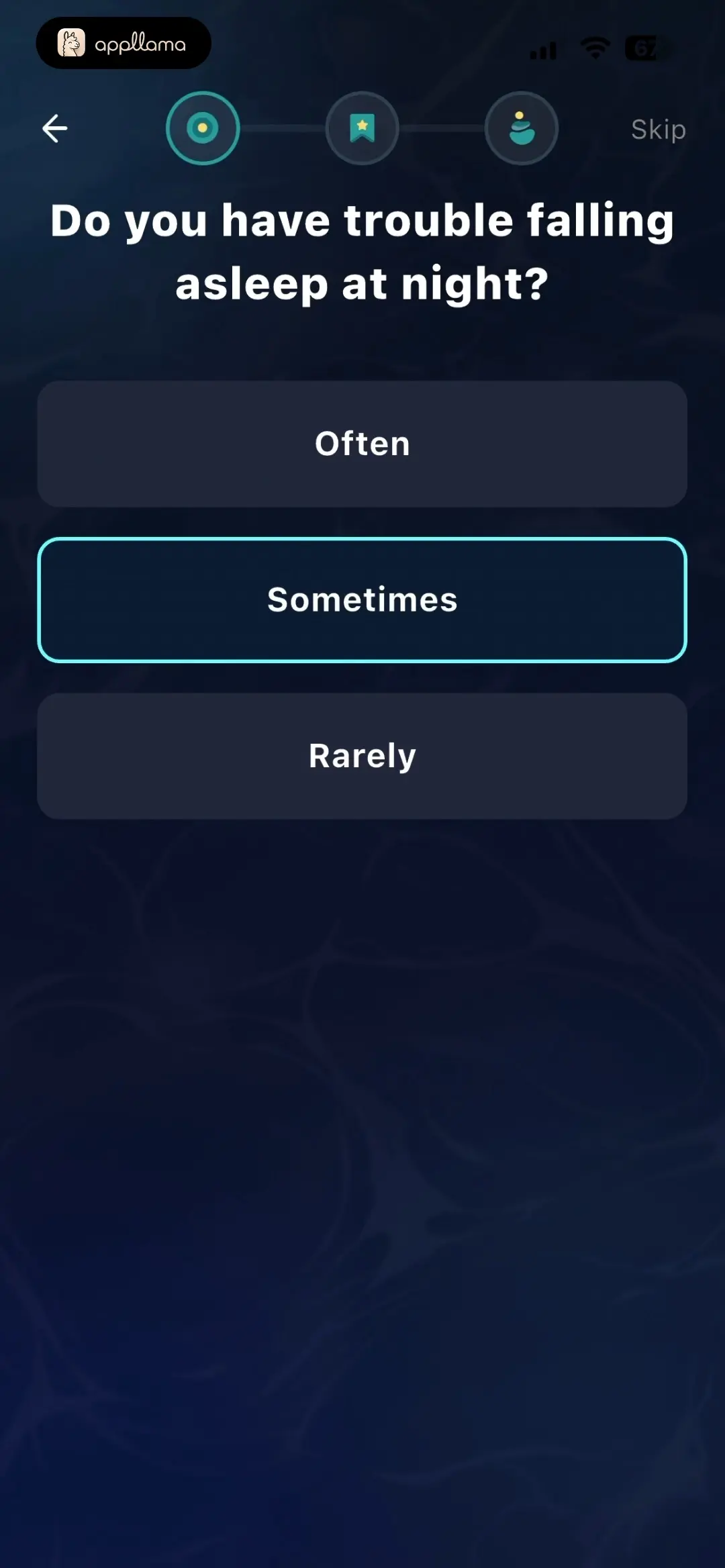 Sleep Onset Question