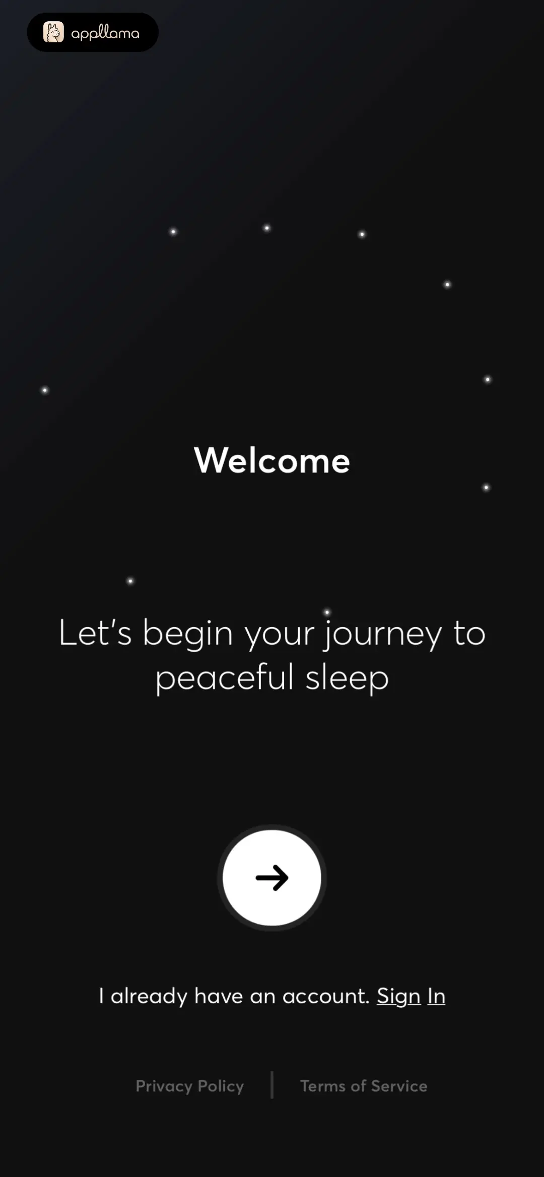 Welcome Screen