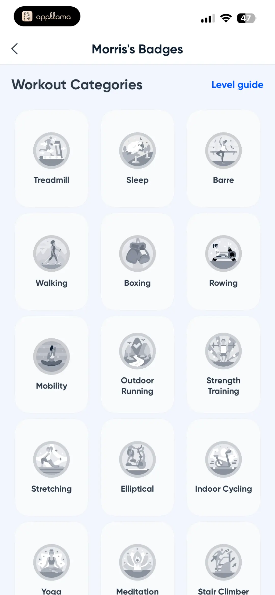 Workout Badges