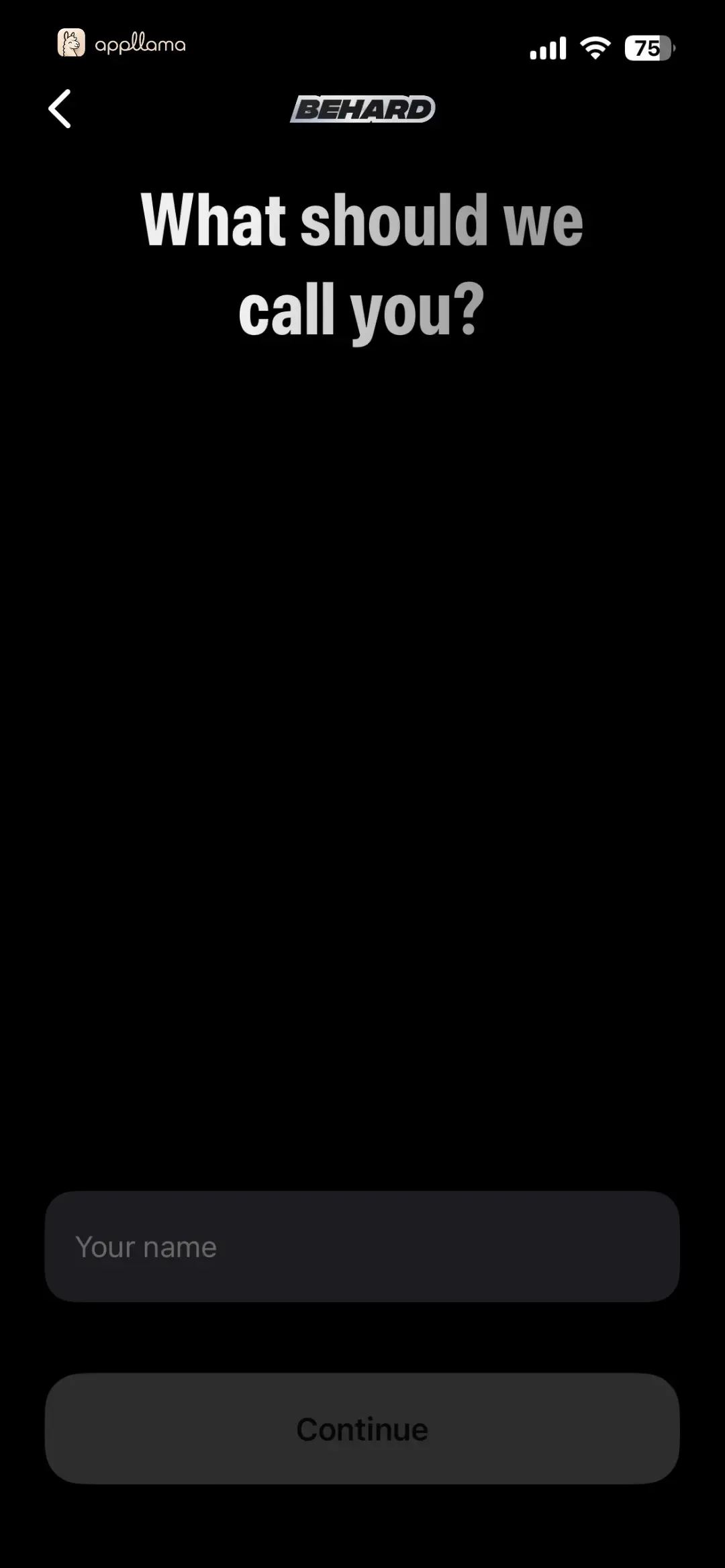 Name Entry