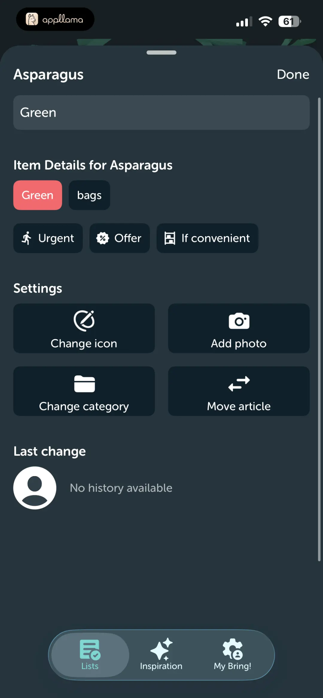 Item Details