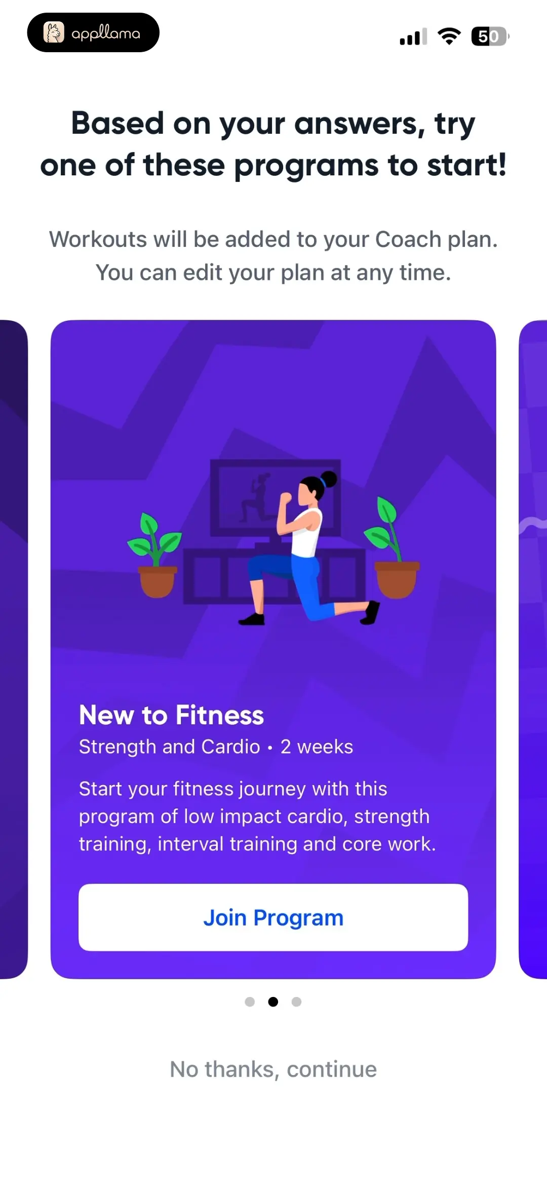 New to Fitness Program