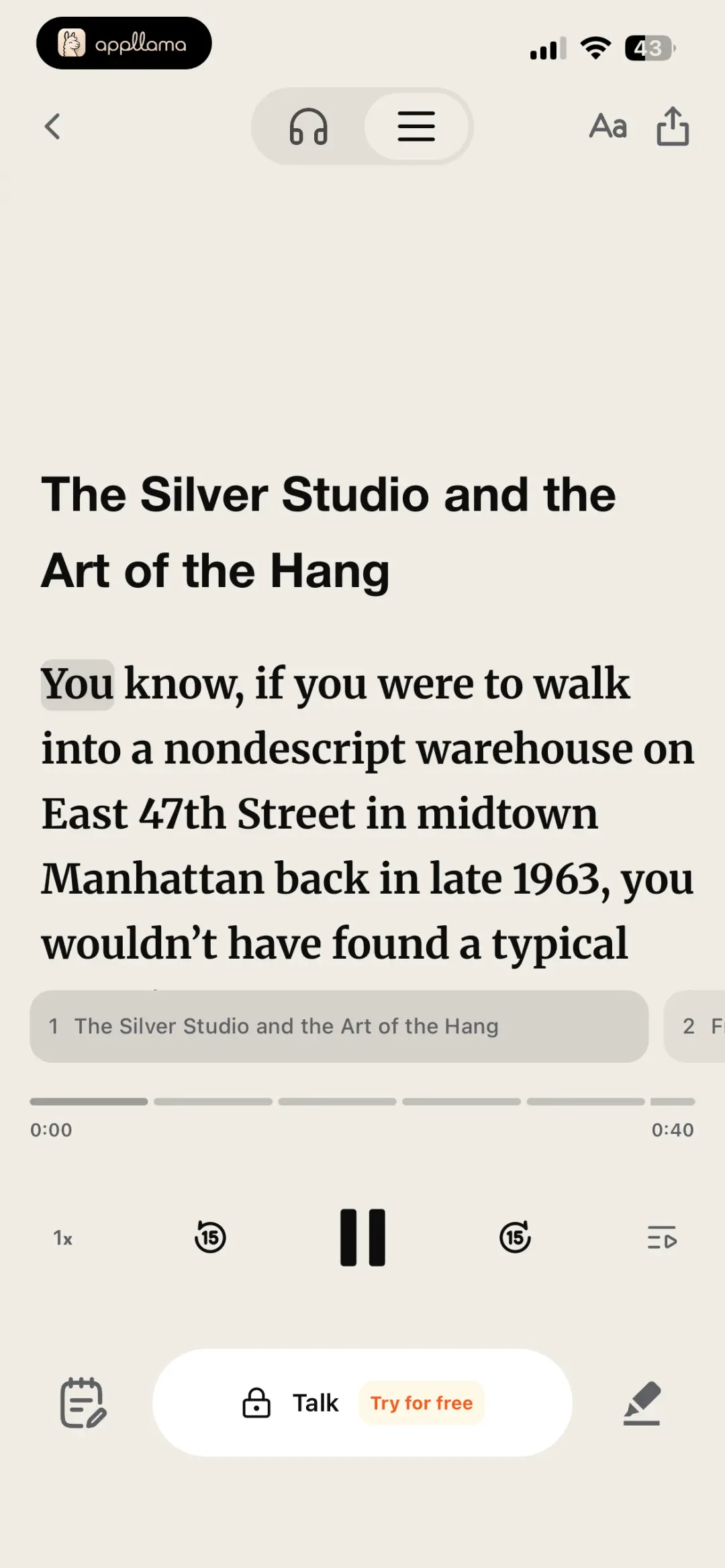 Audio Reader
