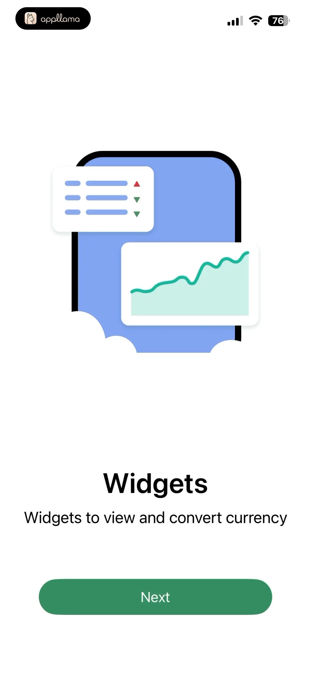 Widgets Onboarding