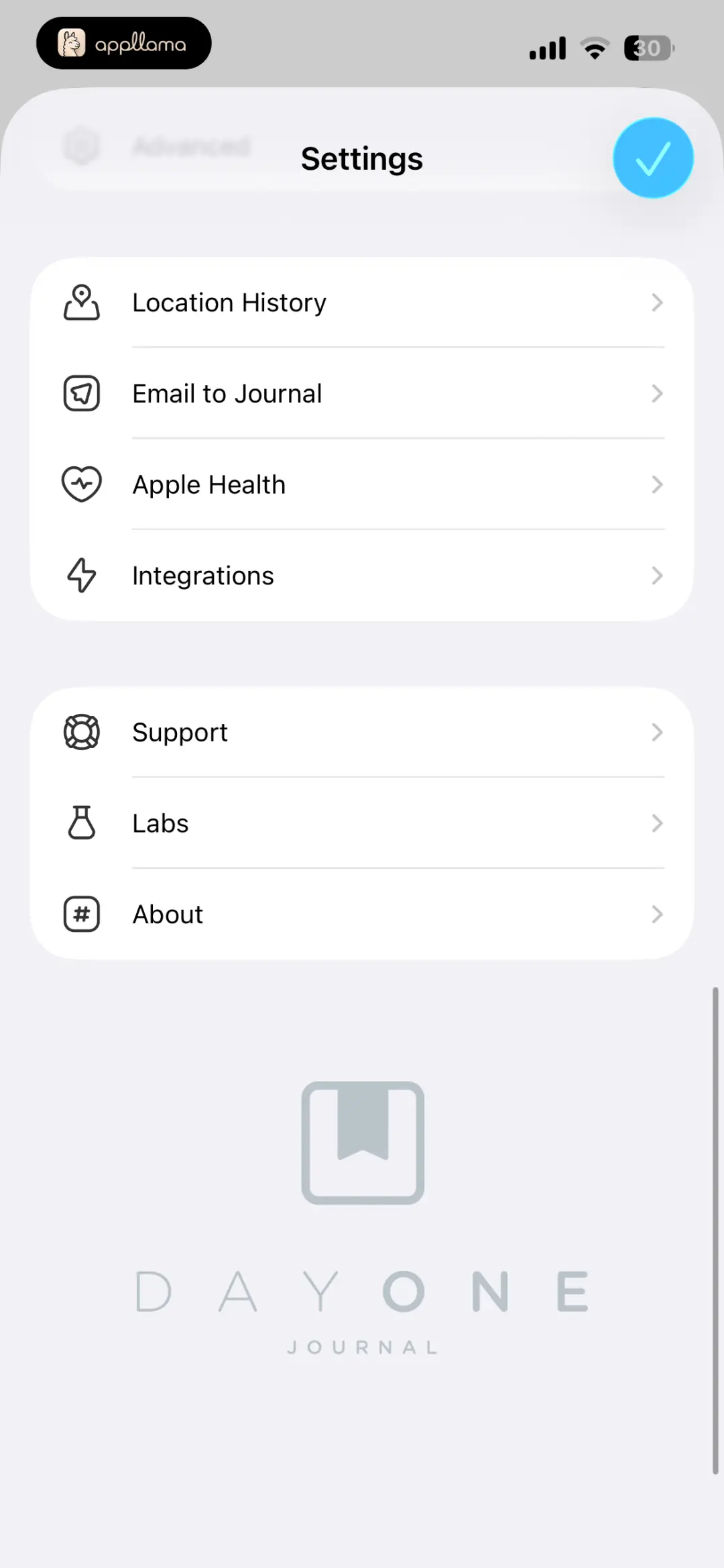 Settings - Integrations
