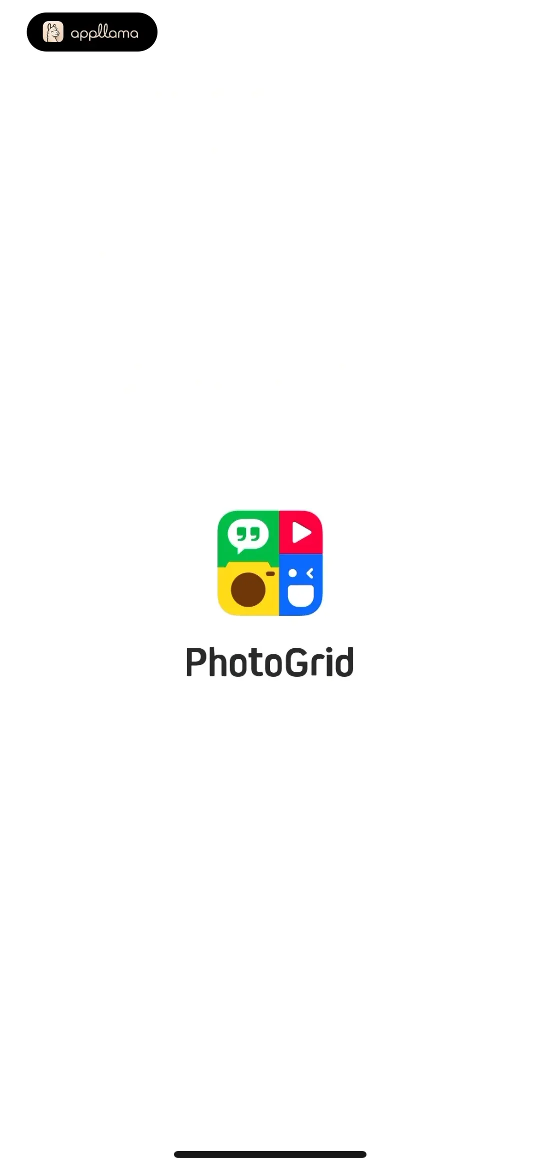 PhotoGrid: Video Collage Maker App Launch Splash