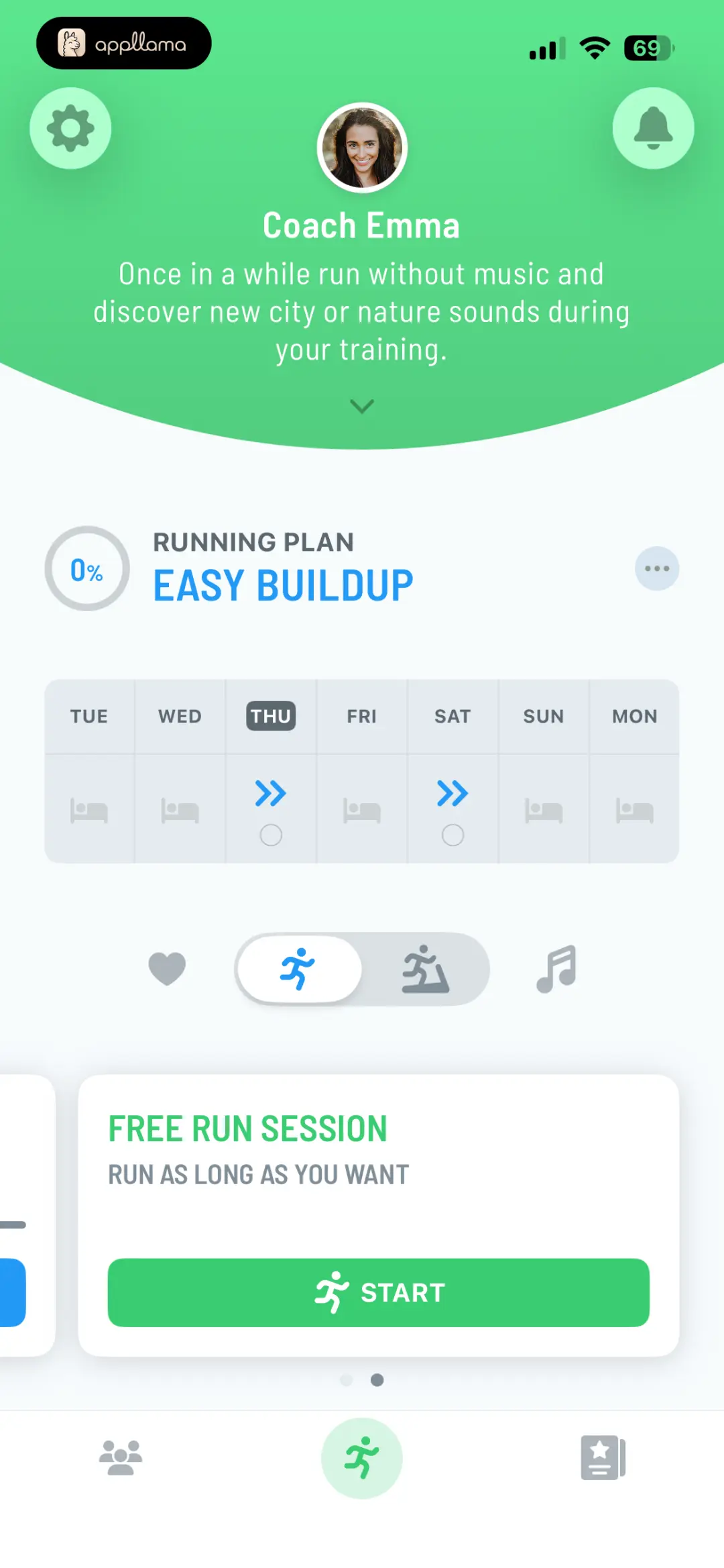 Free Run Selection