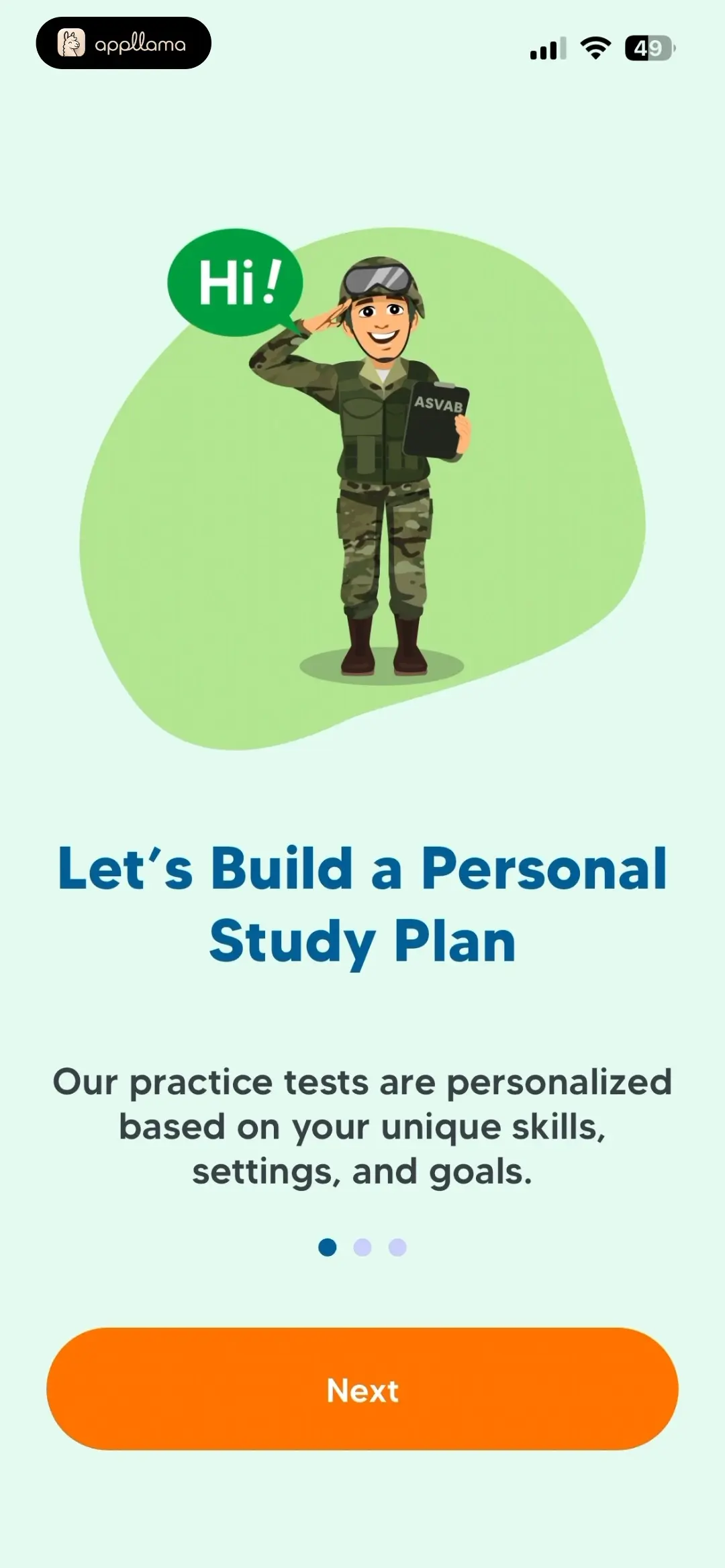 Study Plan Onboarding