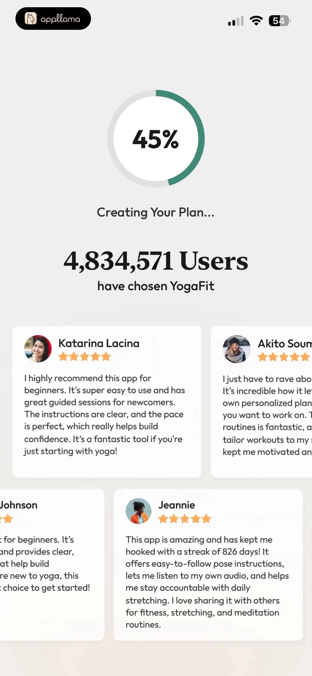 Plan Generation Progress