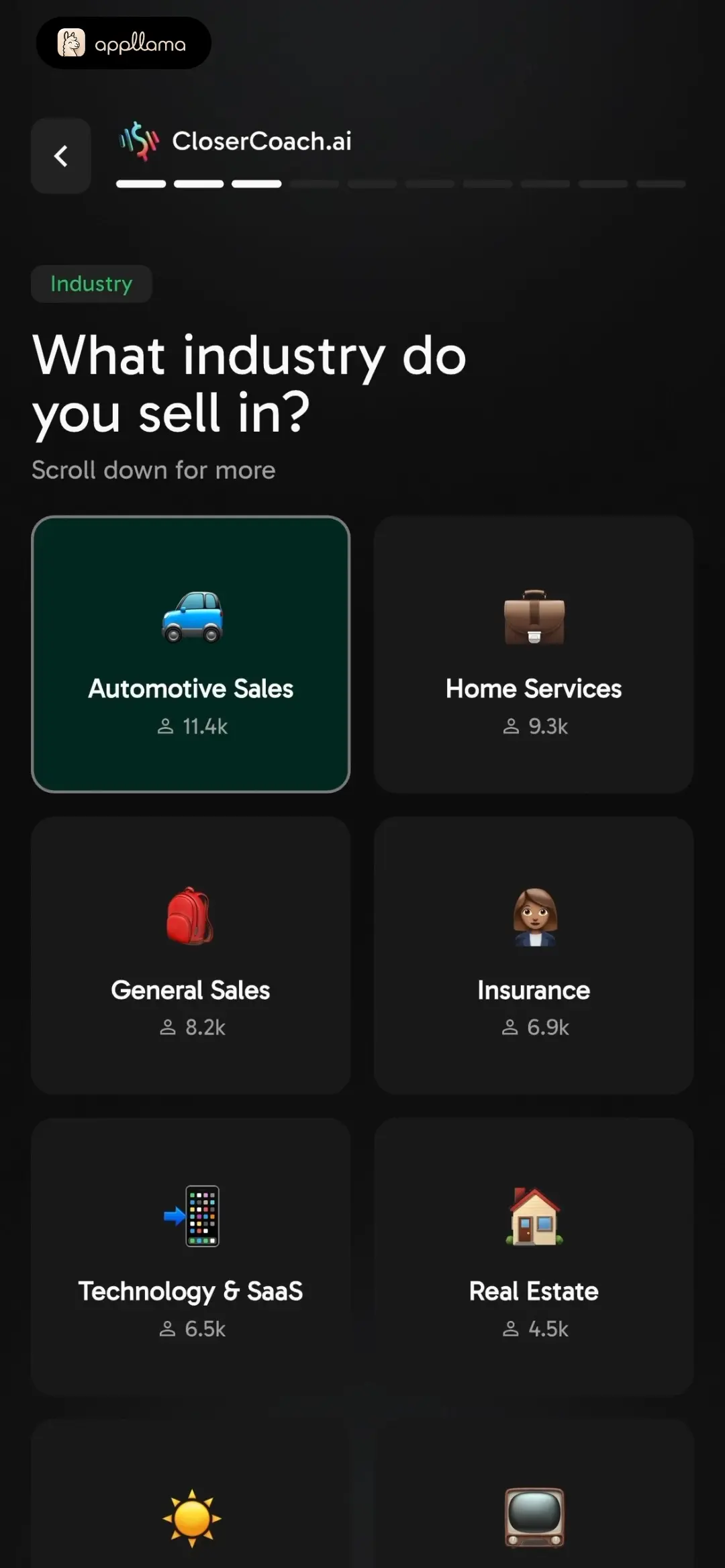 Industry Selection