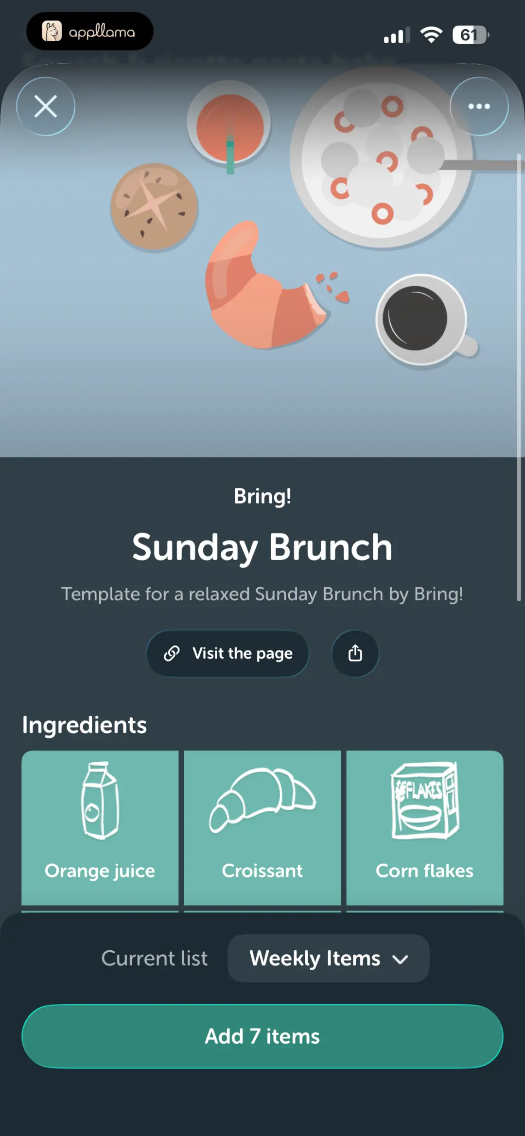 Sunday Brunch Recipe