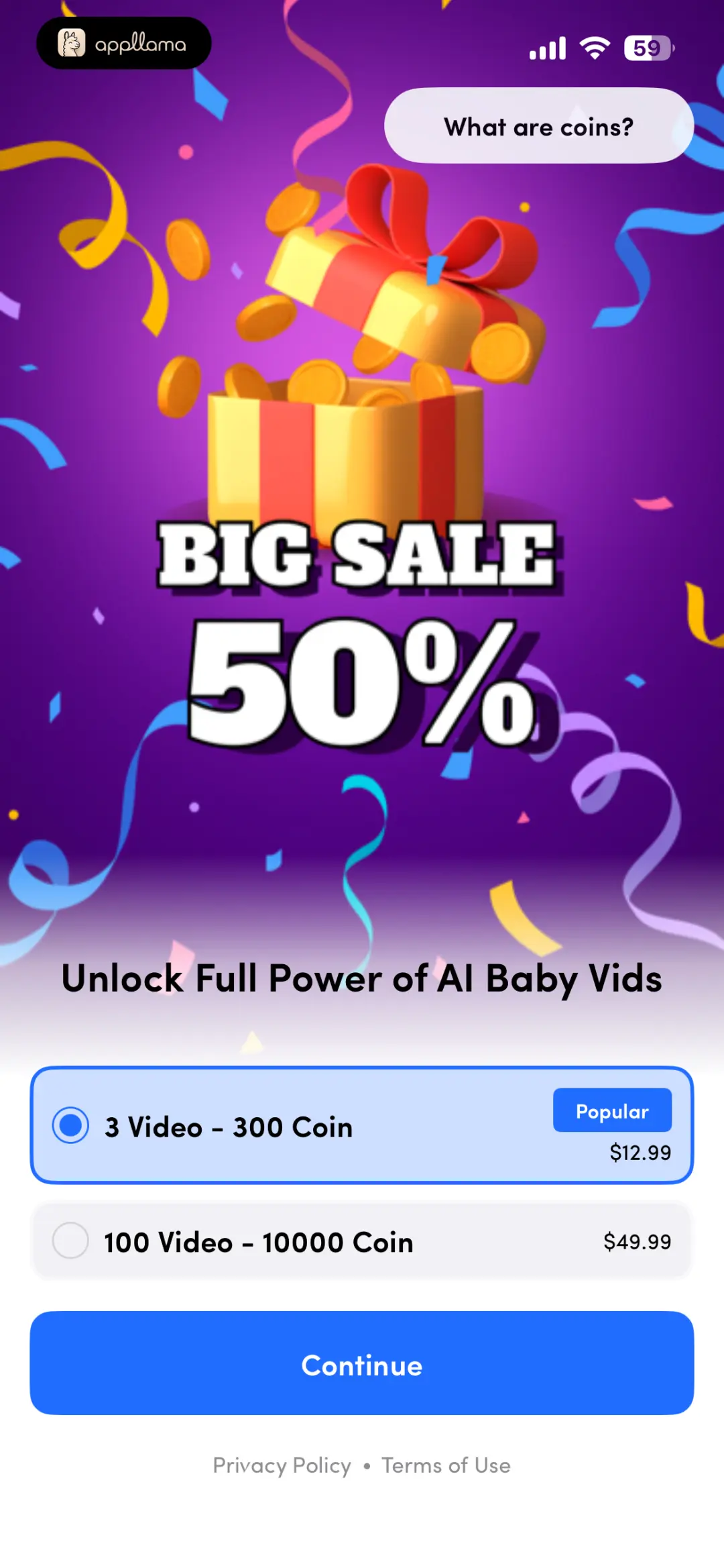 Coin Pack Sale