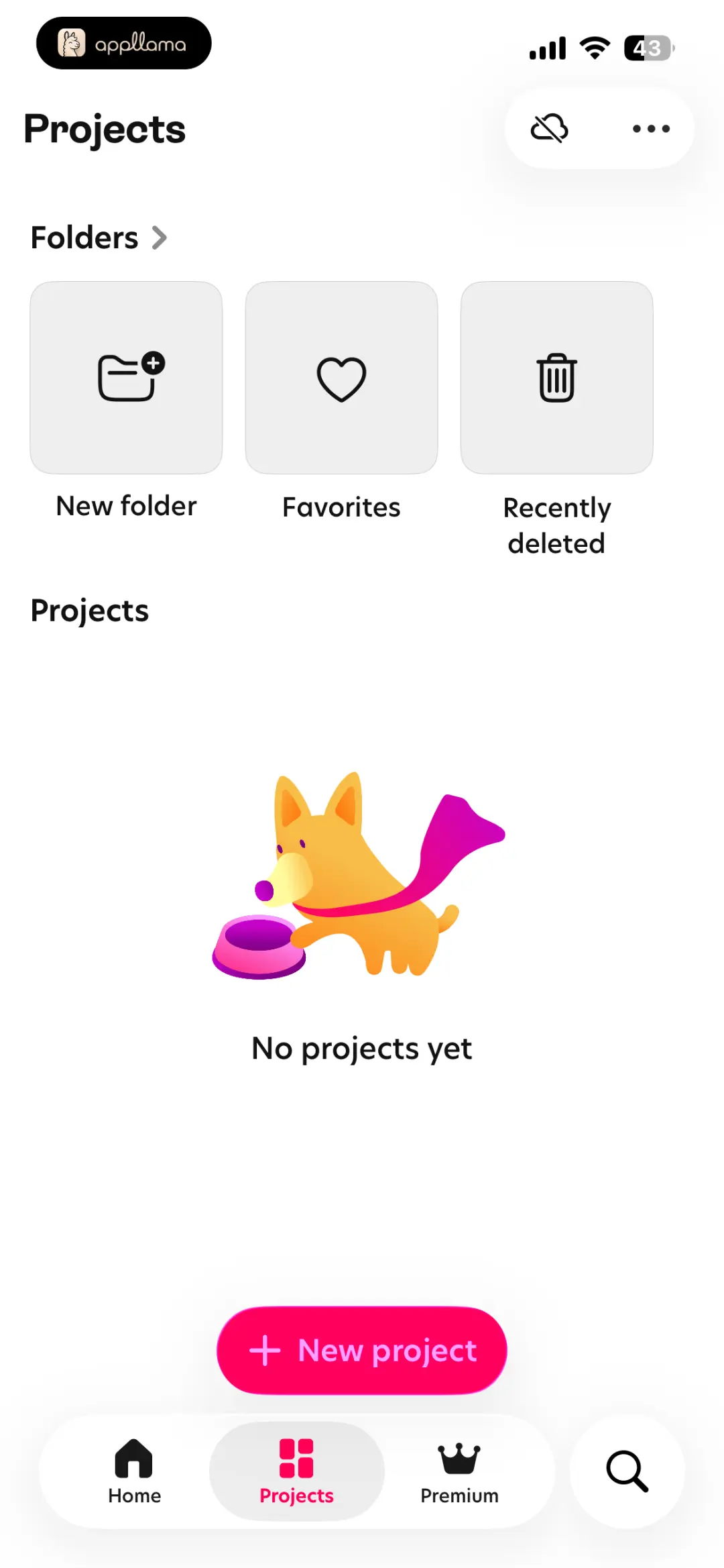 Projects Empty State