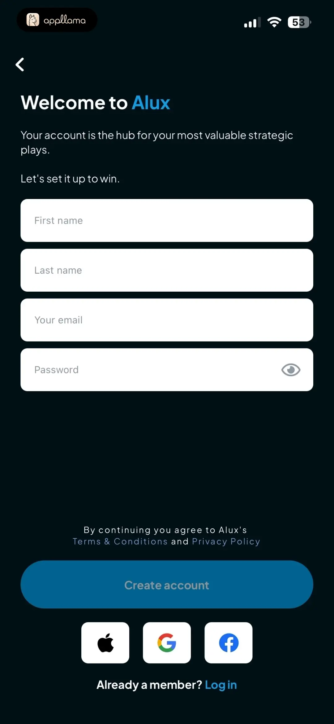 Create Account