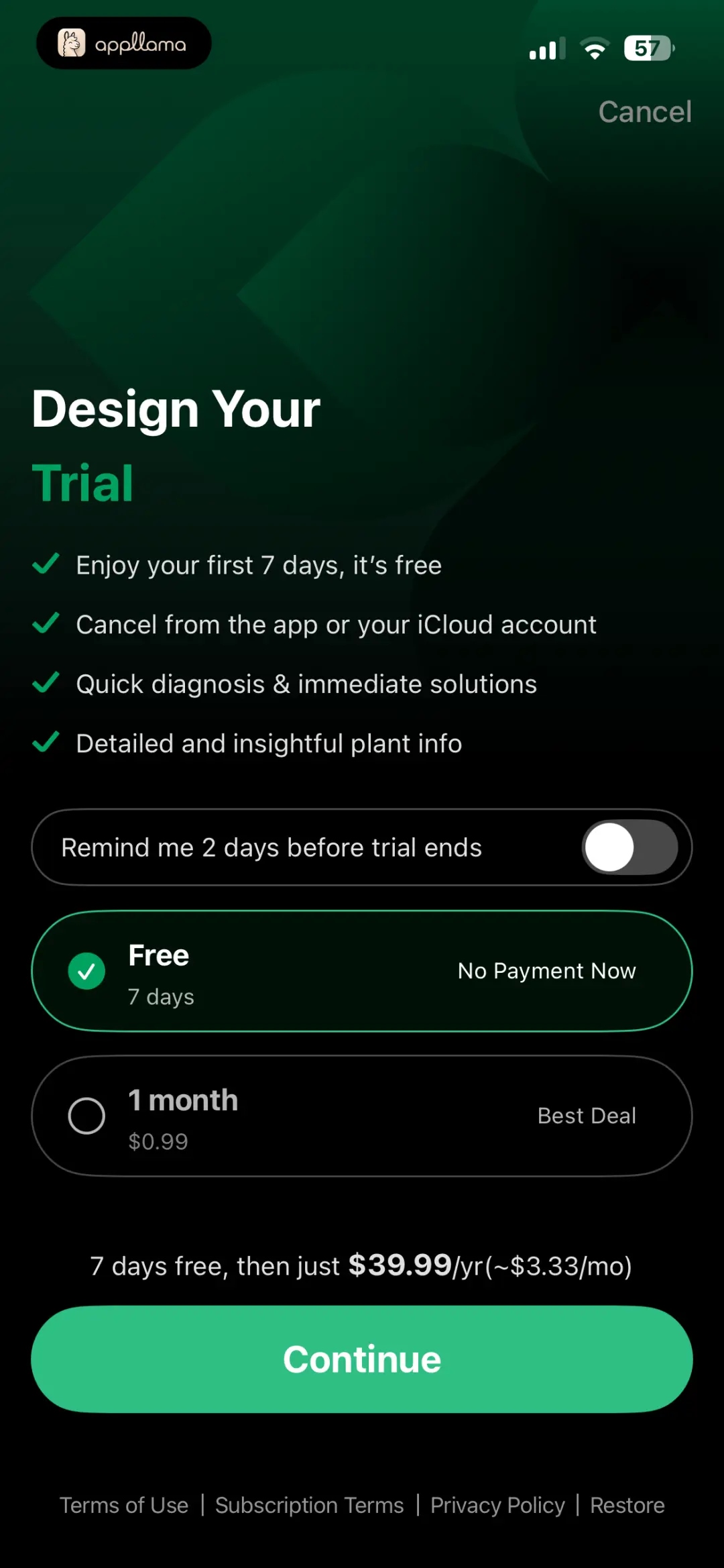 Subscription Offer