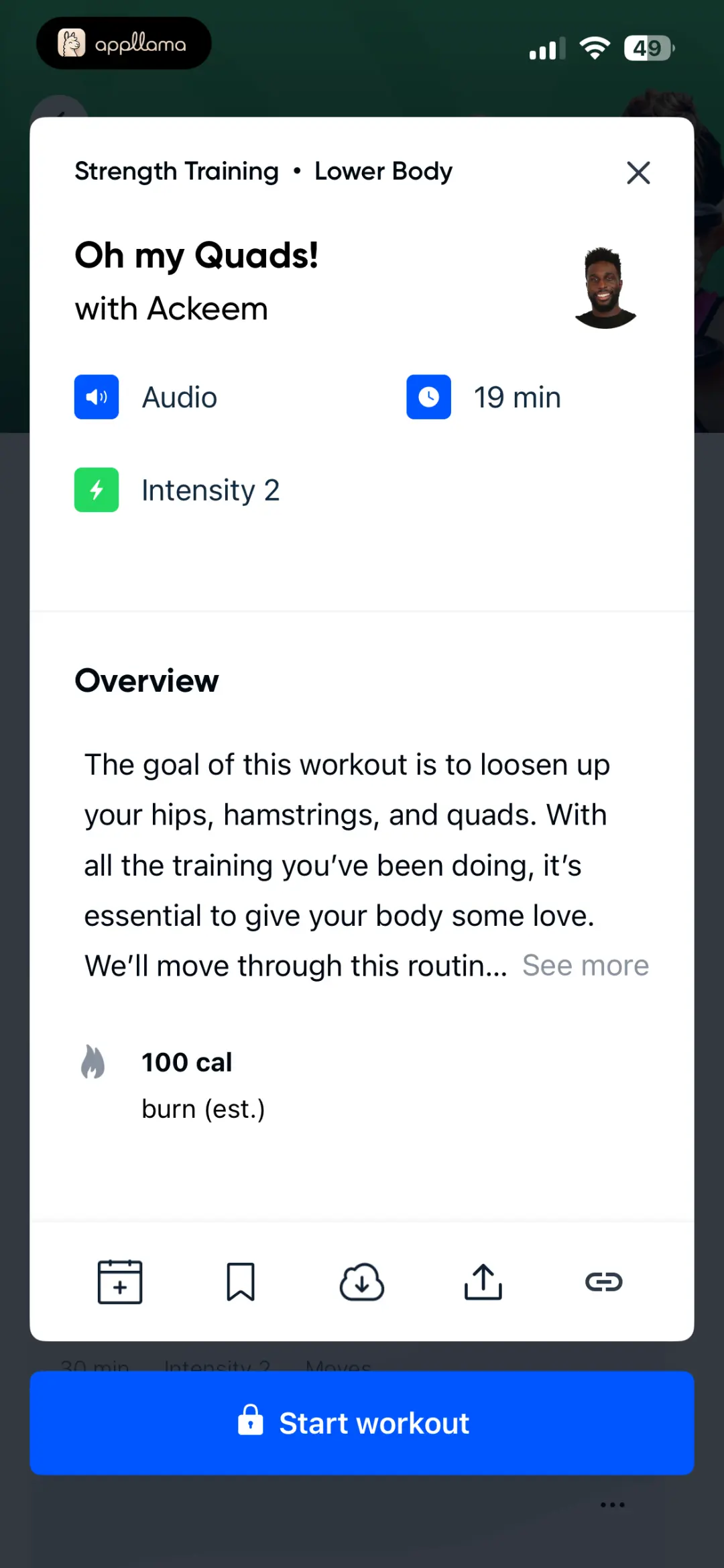 Workout Detail
