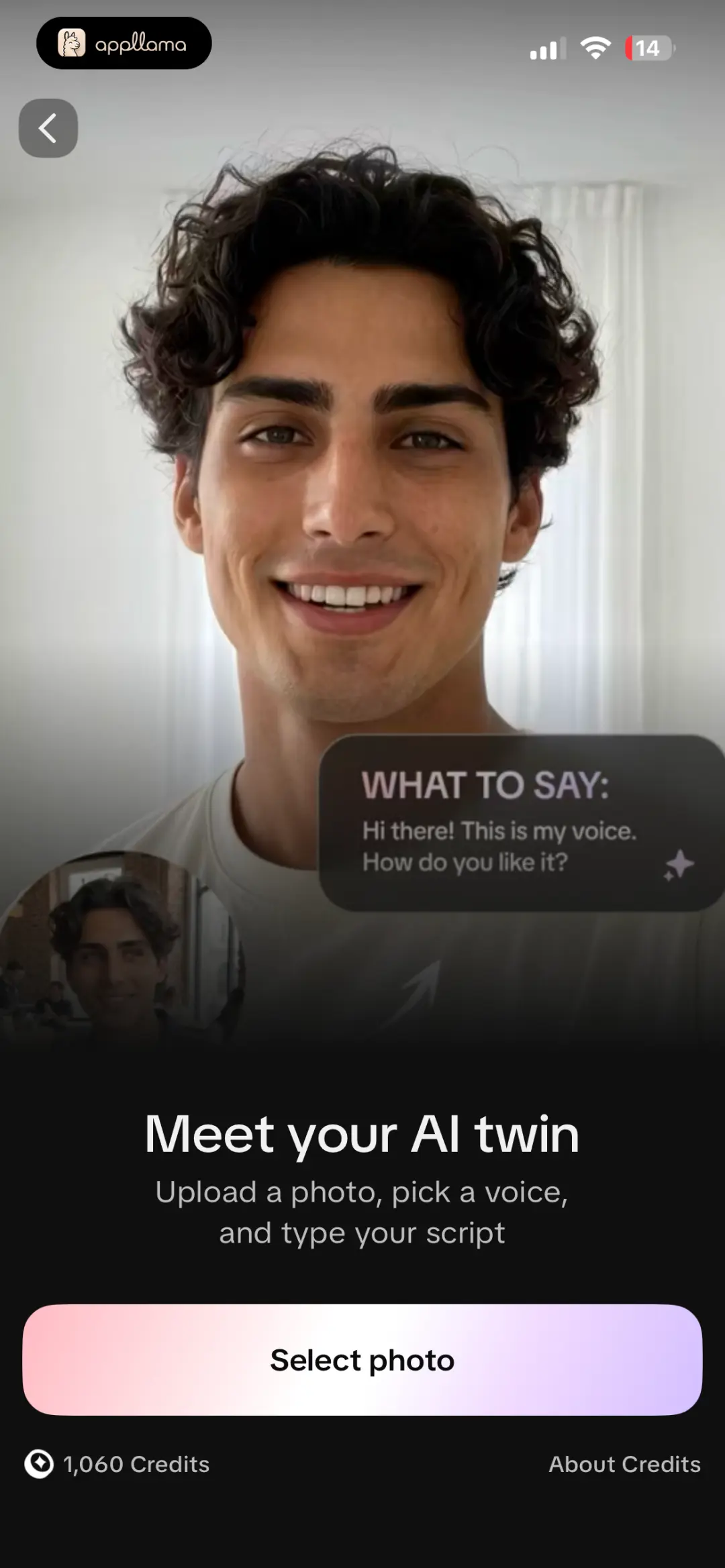 AI Twin Photo Upload