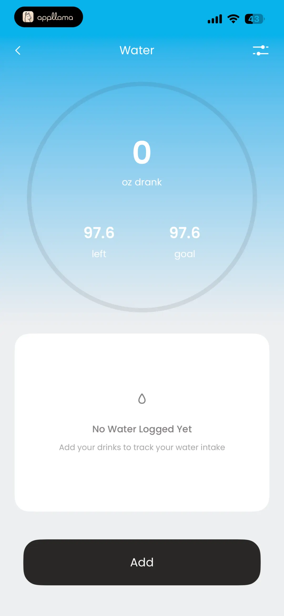 Water Empty State