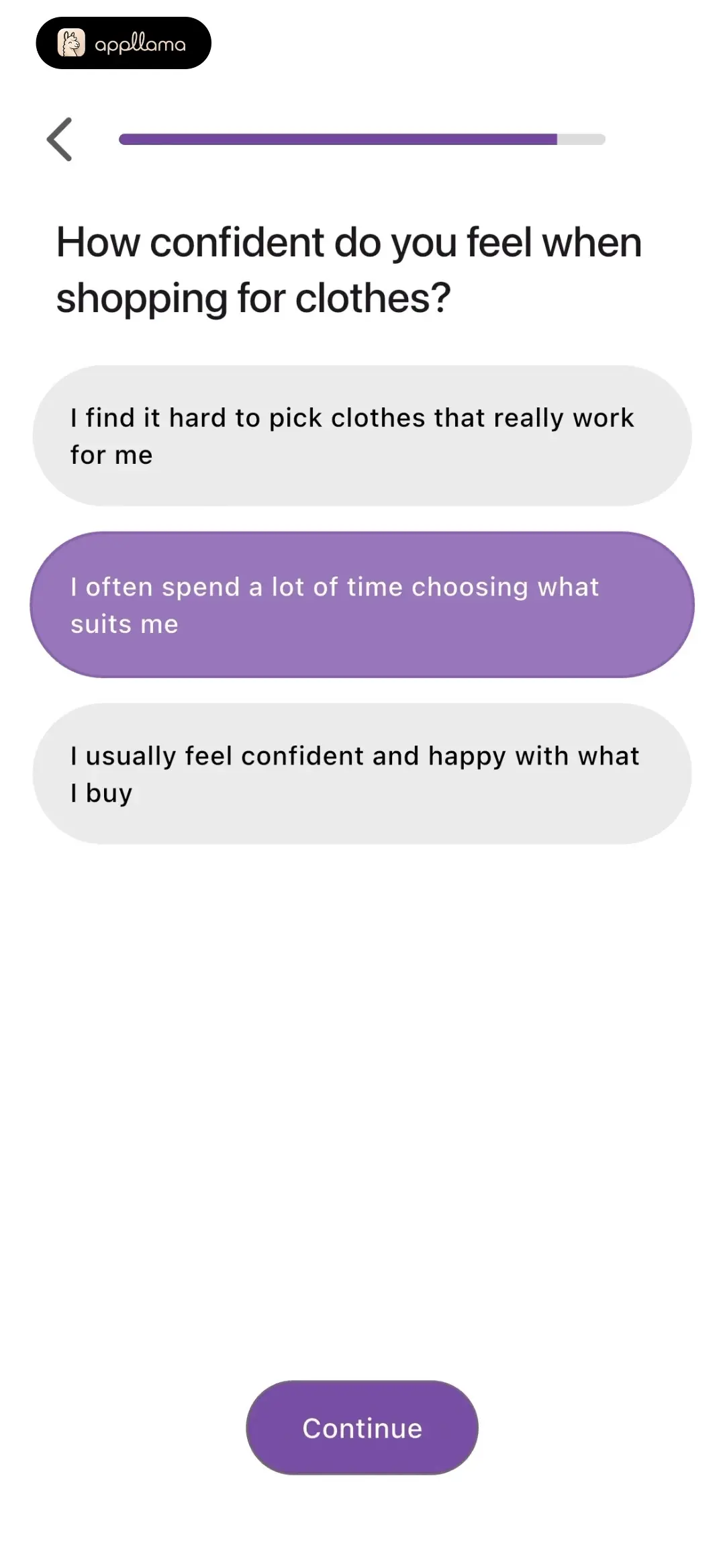 Shopping Confidence