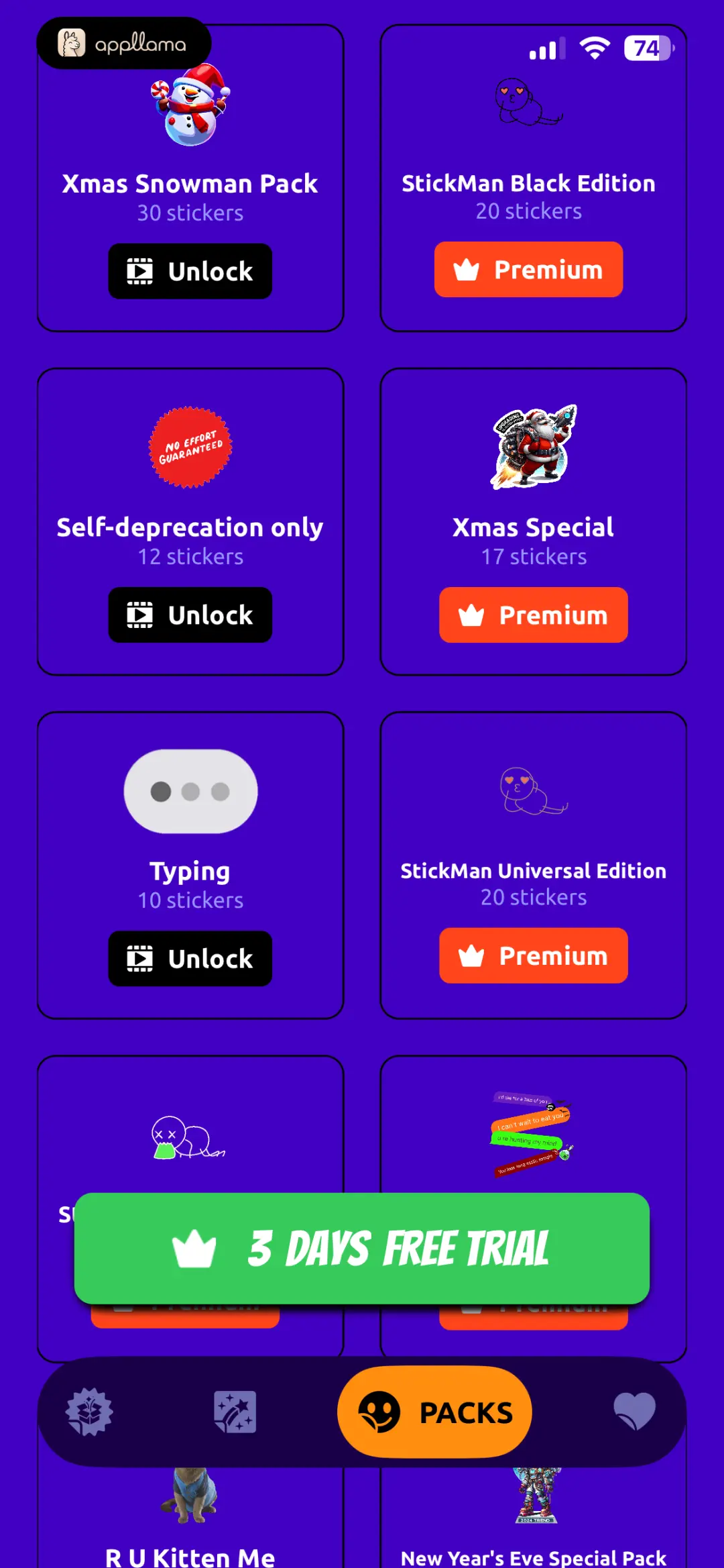 Special Pack Catalog