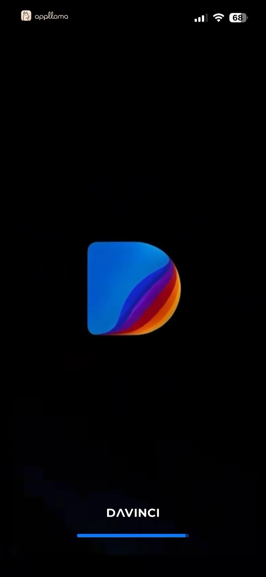 DaVinci - Image Generator AI Splash Loading